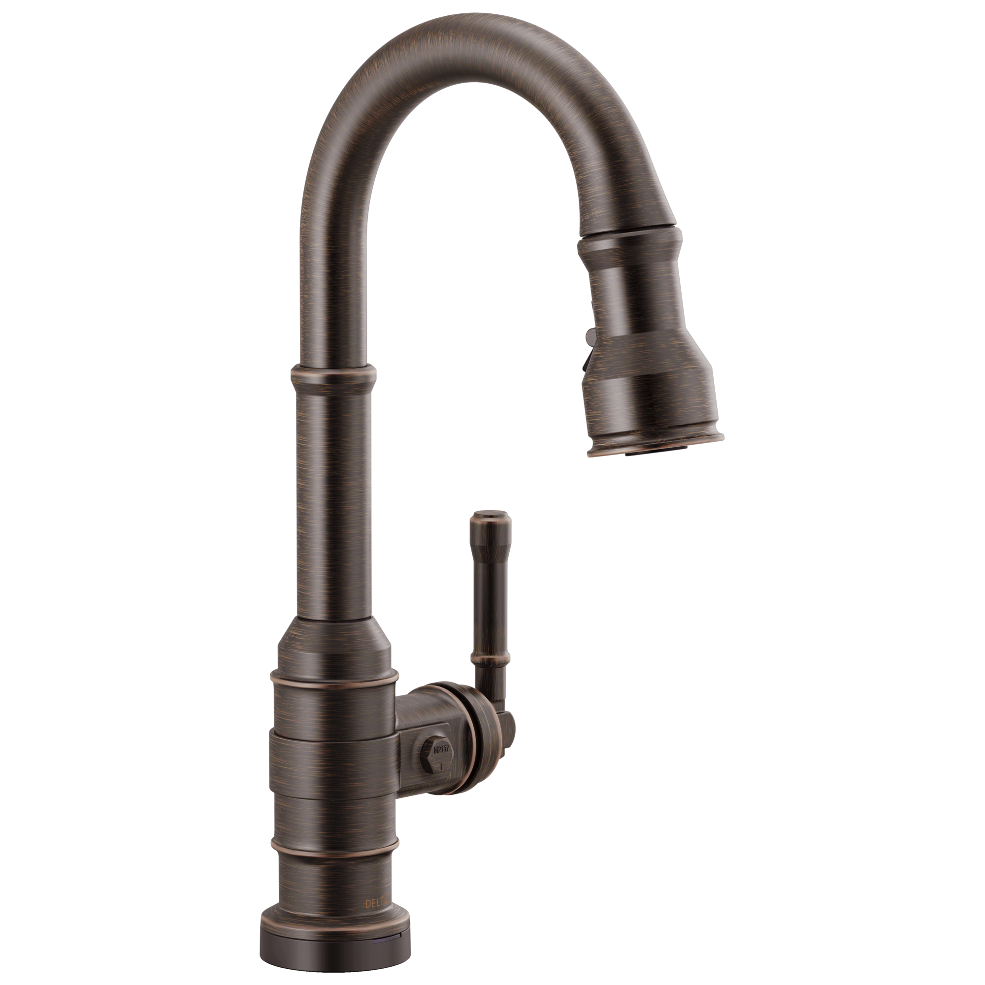 BroderickE Single Handle Pull-Down Bar/Prep Faucet with Touch2O Technology - Venetian Bronze