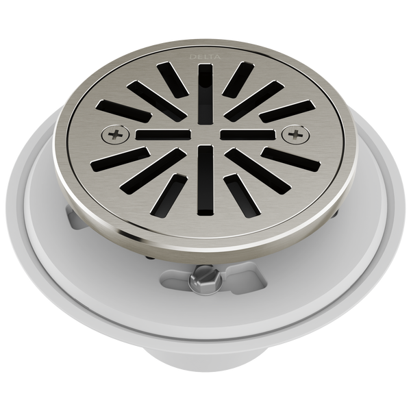 4" Tile-In Round Shower Drain in Stainless DT061411-SS | Delta Faucet
