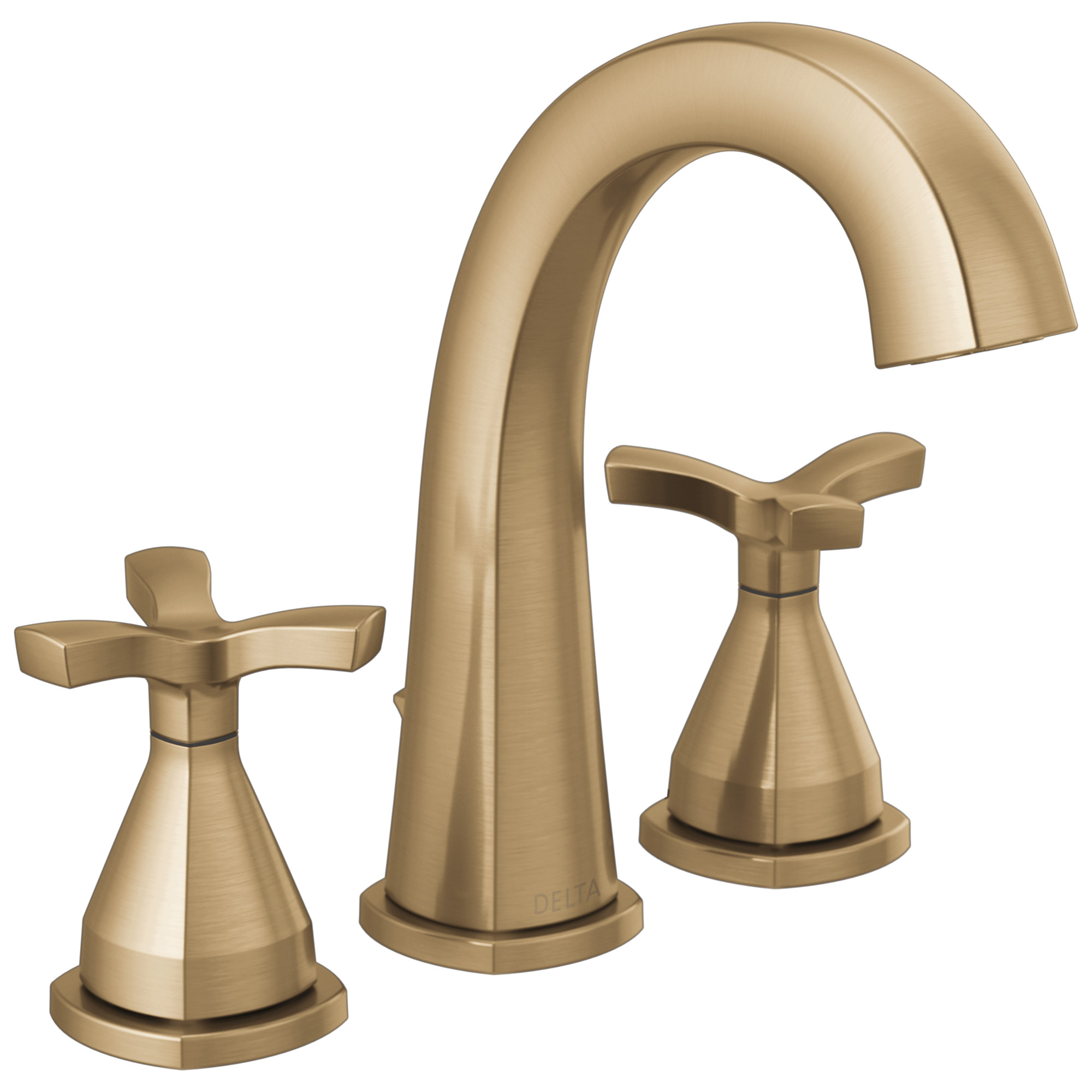 Delta Faucet Stryke Two Handle Widespread Bathroom Faucet - Lumicoat Champagne - Bronze