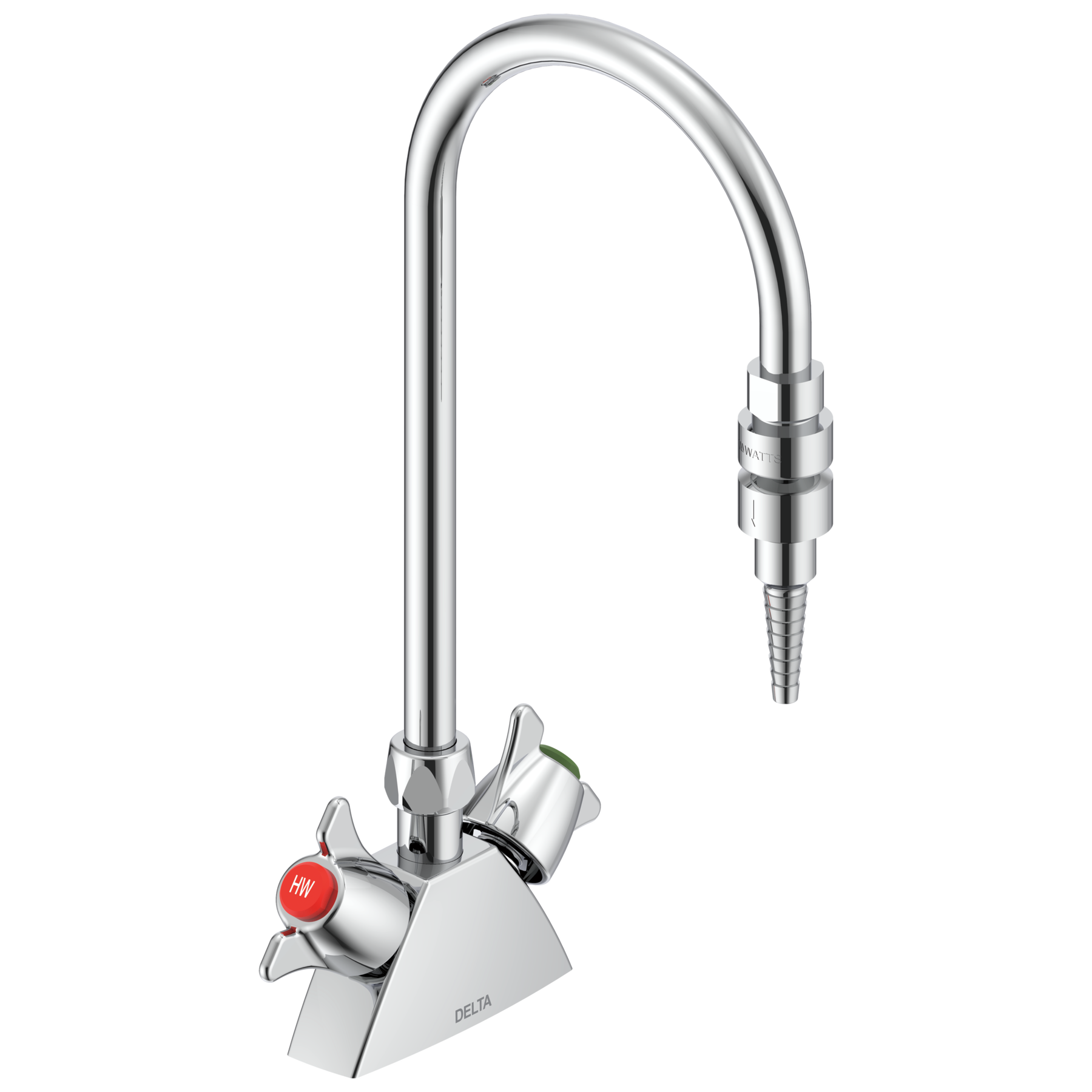 Two Handle Deck-mount Laboratory Mixing Faucet in Chrome W6700-9