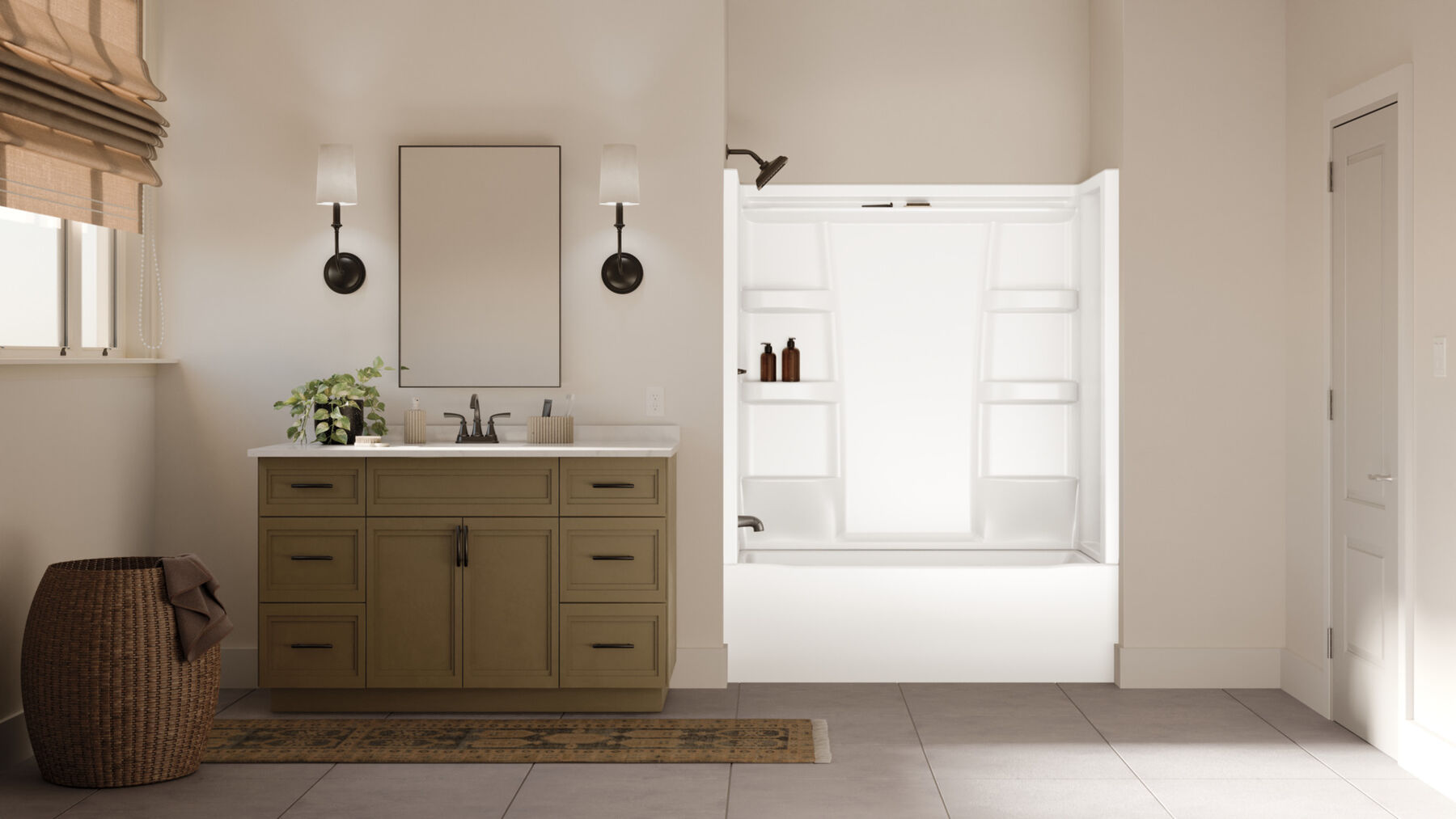 ProCrylic Bathtub 60 in. x 32 in. Left Drain