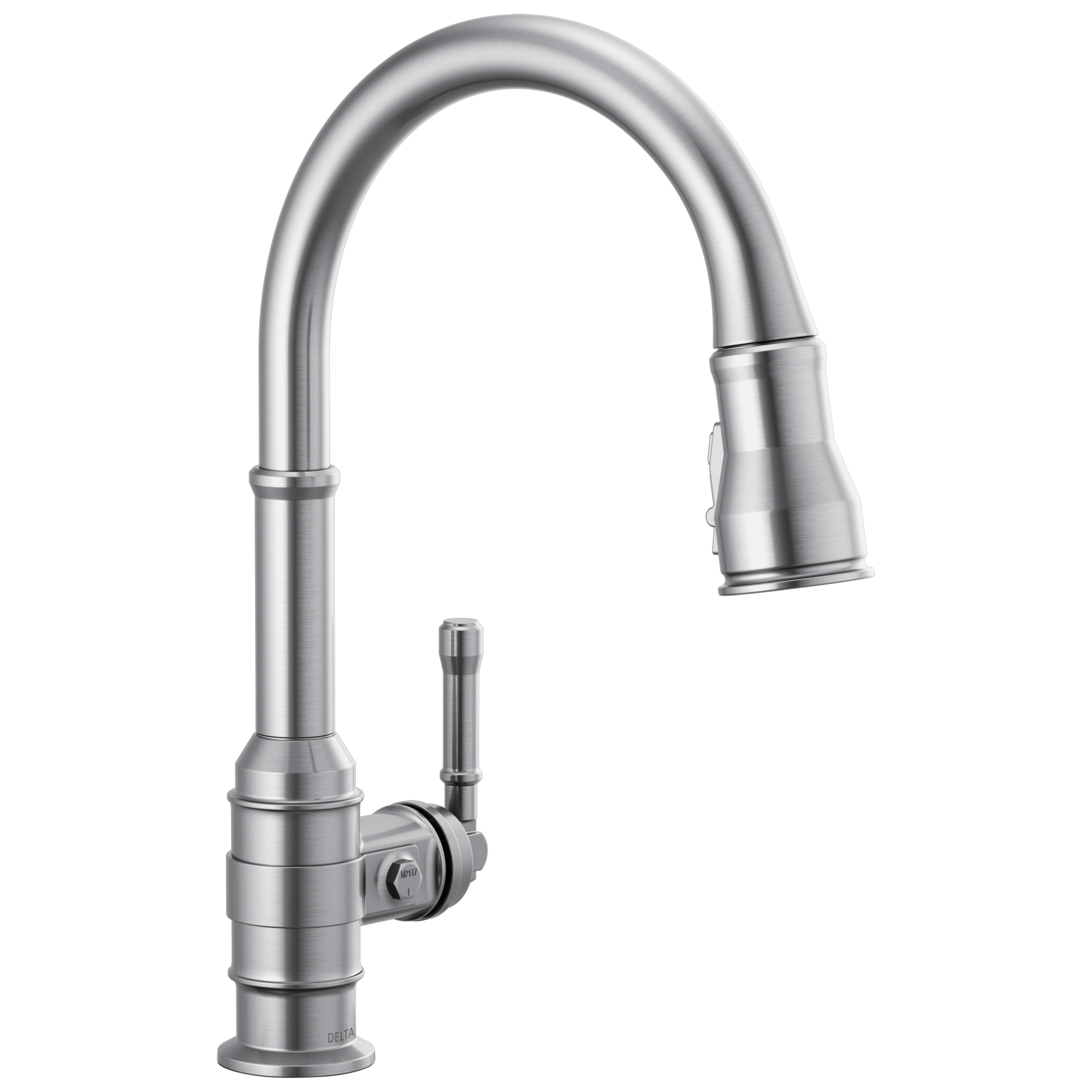 BroderickE Single Handle Pull-Down Kitchen Faucet - Arctic Stainless