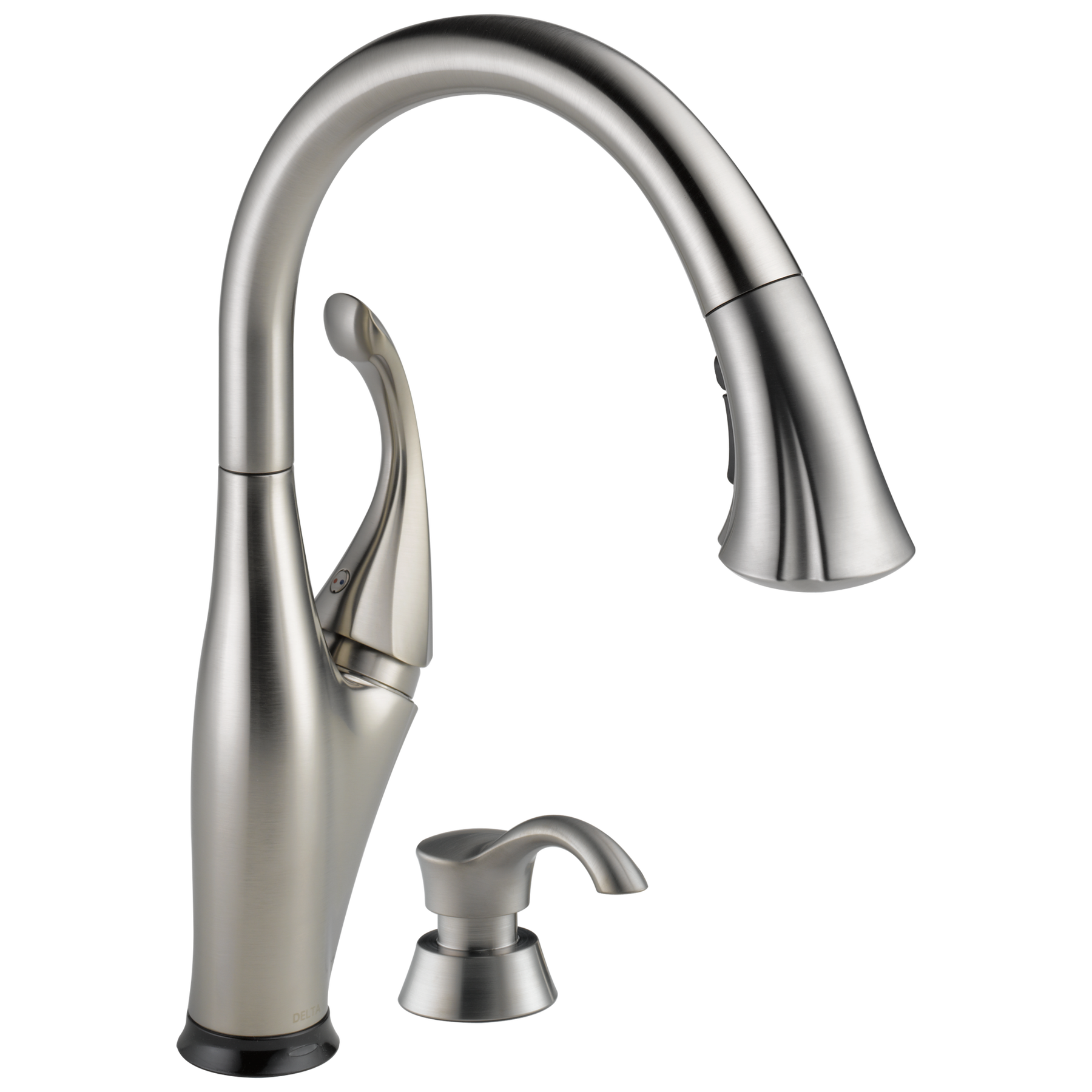 SAVOR1999です Delta Savile Chrome Single Handle Pull-down Kitchen Faucet with