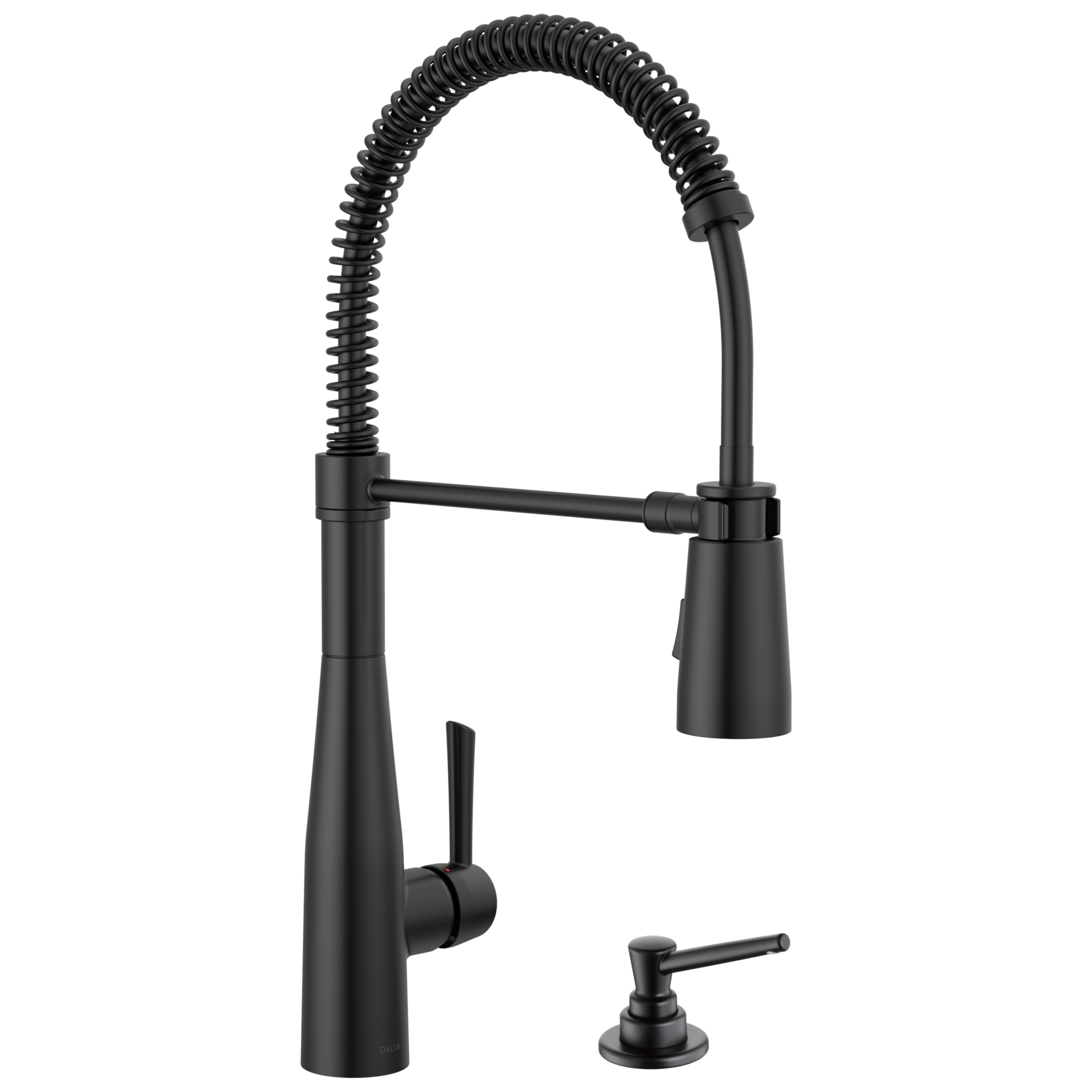 Spring Kitchen Single Handle with Soap Dispenser Bundle in Matte