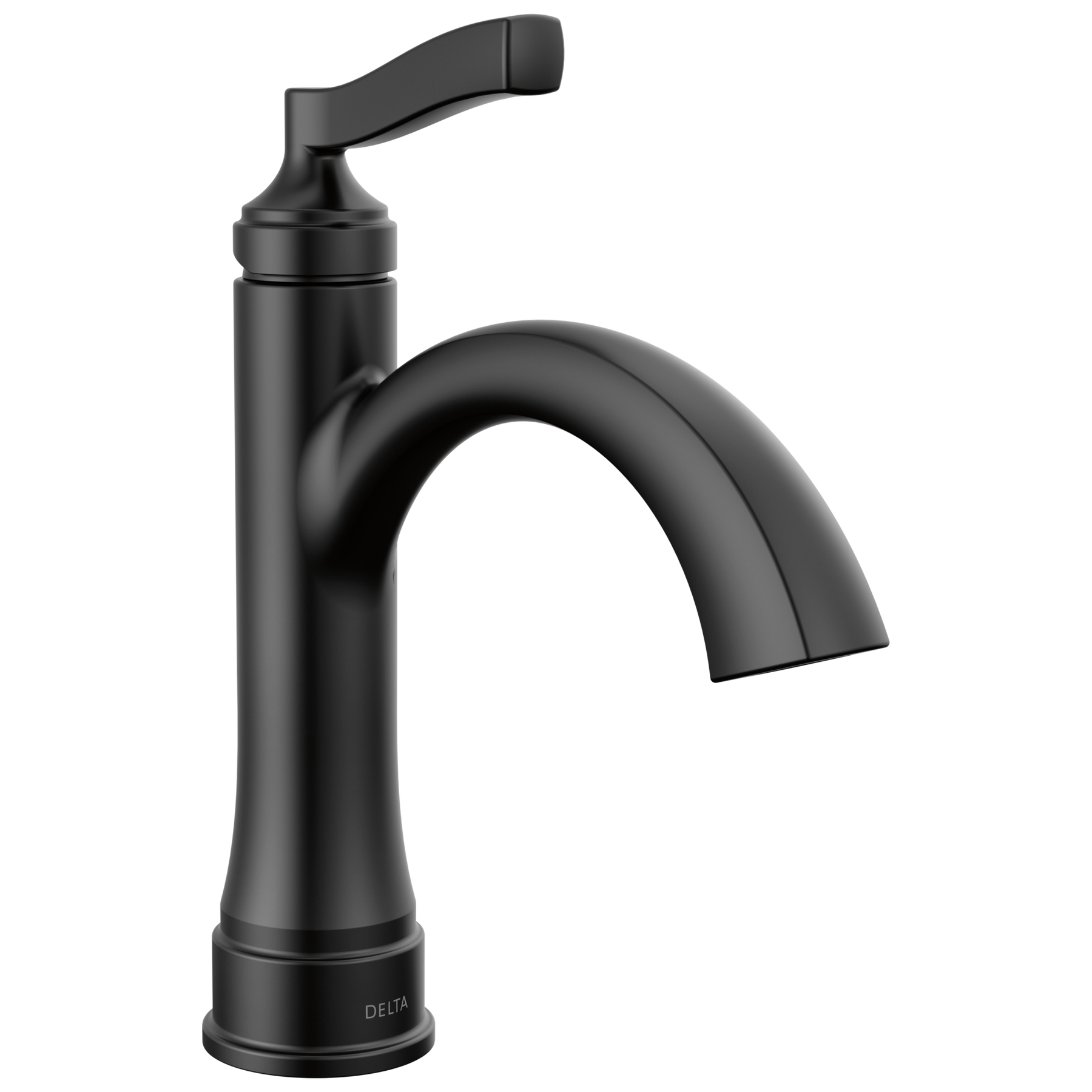 Single Handle Bathroom Faucet in Matte Black 15822LF-BL | Delta Faucet