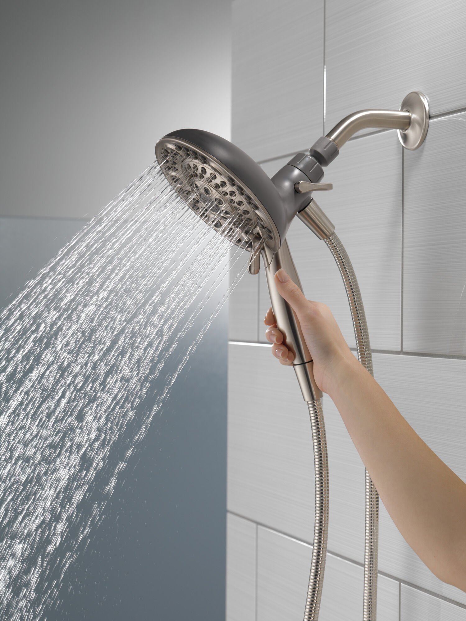 In2ition® 5-Setting Two-in-One Shower in Spotshield Brushed Nickel