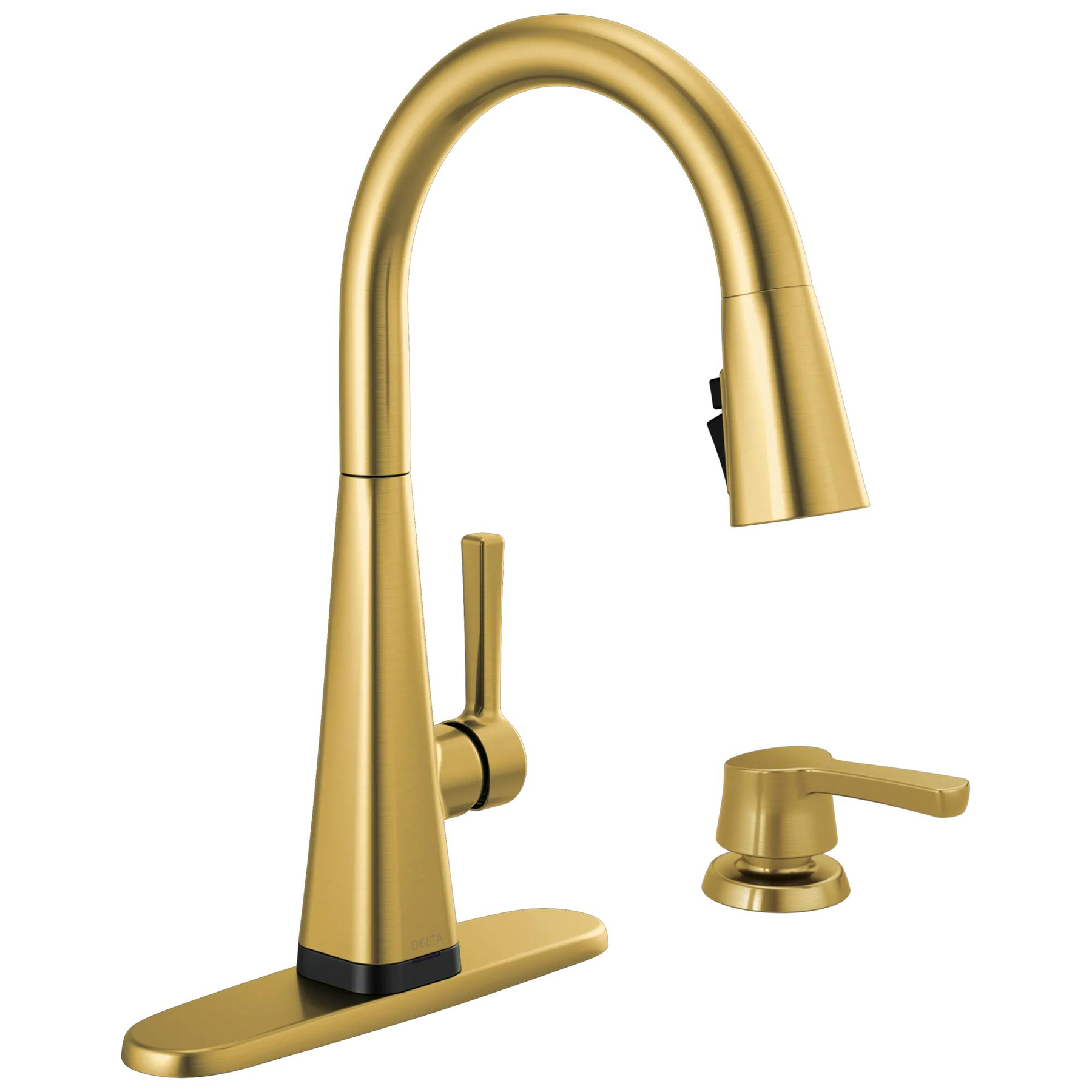 Touch2O Pull-Down Kitchen Faucet with Soap Dispenser Bundle in
