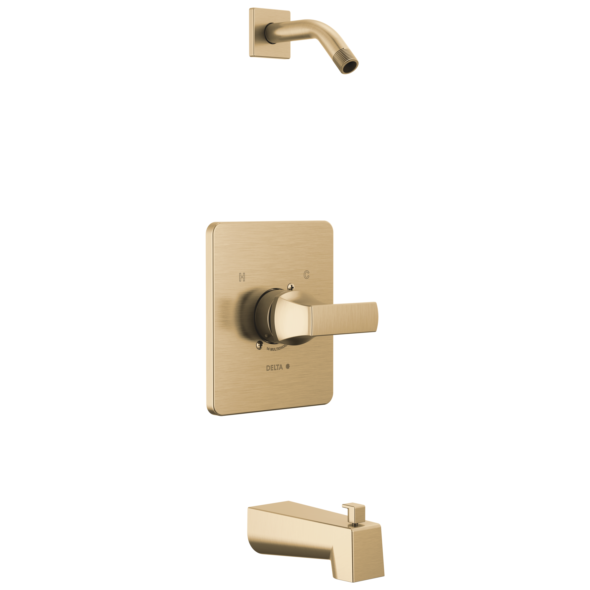 Delta Faucet VelumE Monitor 14 Series Tub & Shower - Less Head - Champagne Bronze