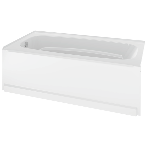 60" x 32" Bathtub Left Drain in High Gloss White 40034L Delta Faucet