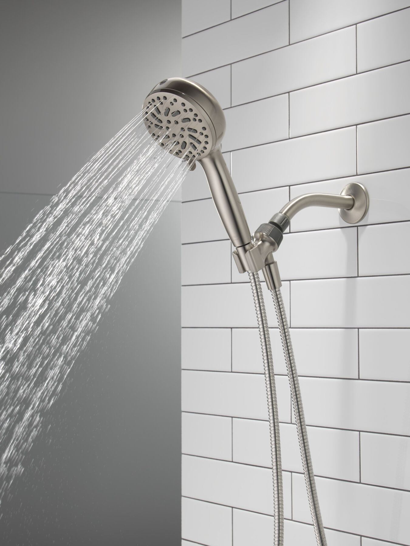 6-Setting Hand Shower with Cleaning Spray in Spotshield Brushed