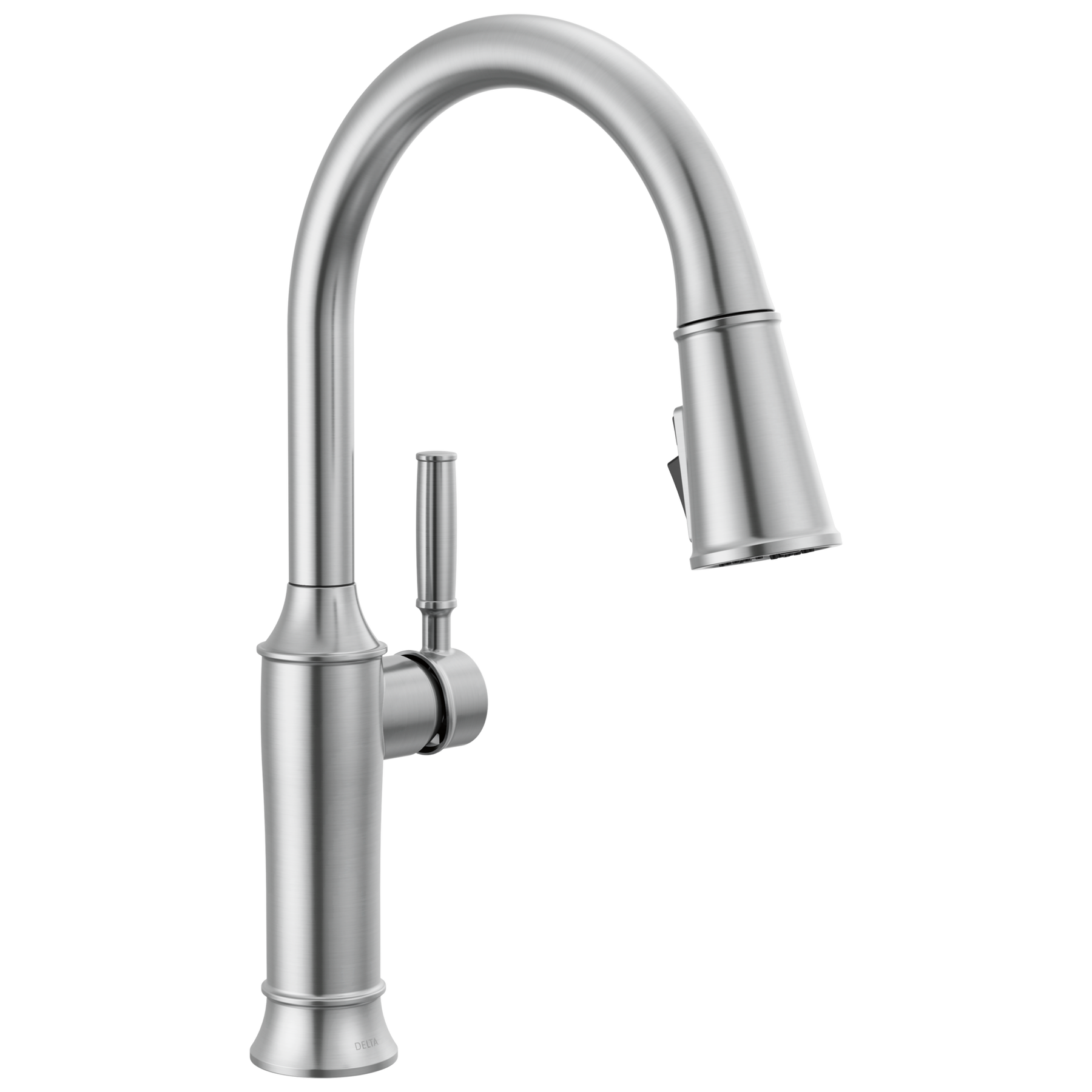 Single Handle Pull-Down Kitchen Faucet in Lumicoat® Arctic