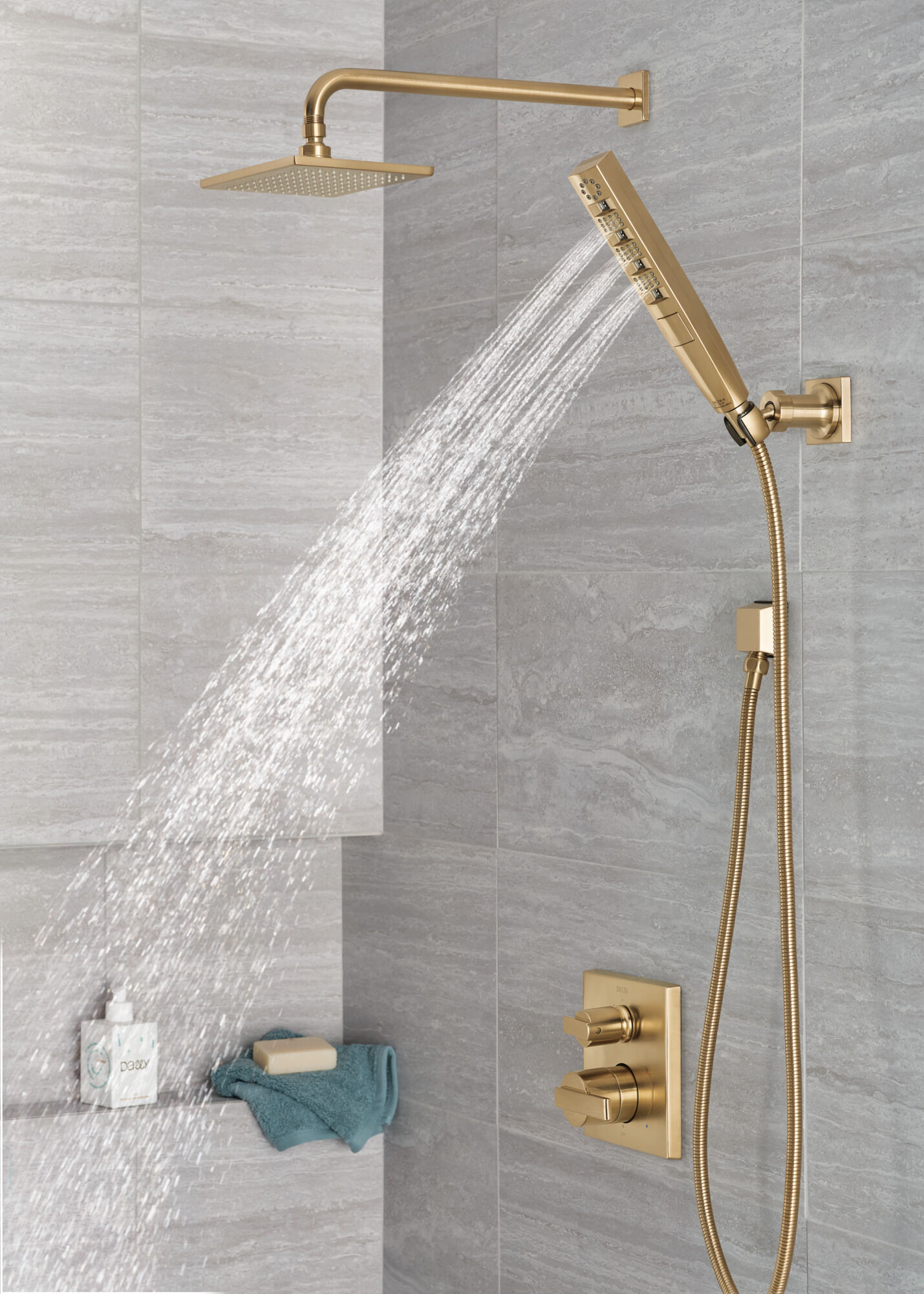 3-Setting Custom Shower Bundle with Raincan - 14 Series in