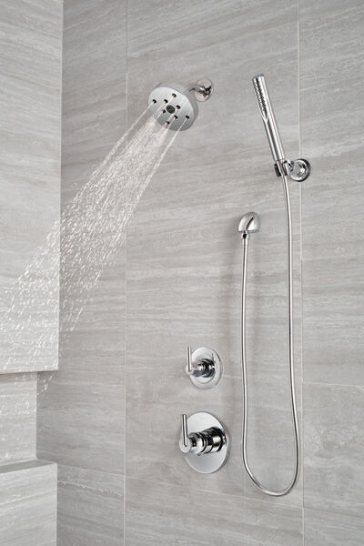 Premium Single-Setting Adjustable Wall Mount Hand Shower in Chrome ...