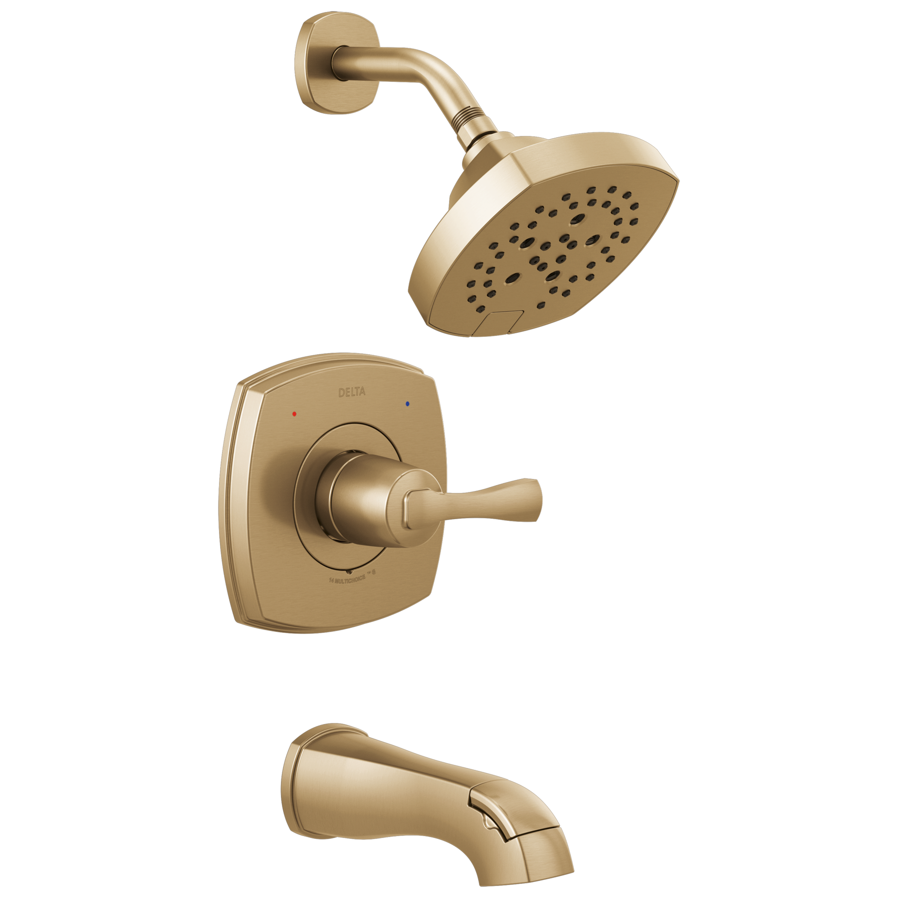 14 Series Tub and Shower in Lumicoat® Champagne Bronze T14476-CZ
