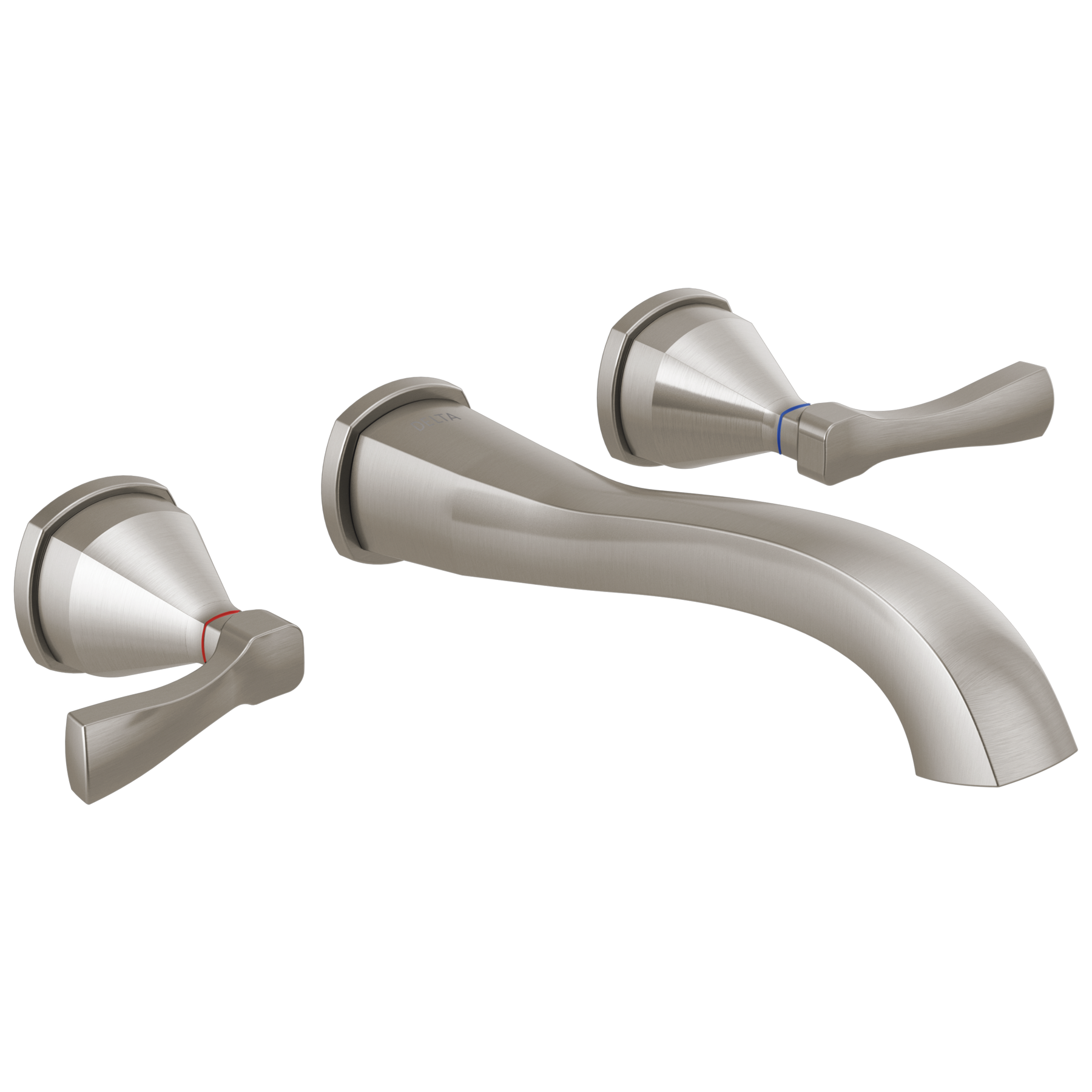 Wall-Mount Bathroom Faucet 2L Trim (Recertified) in Stainless T3576LF ...