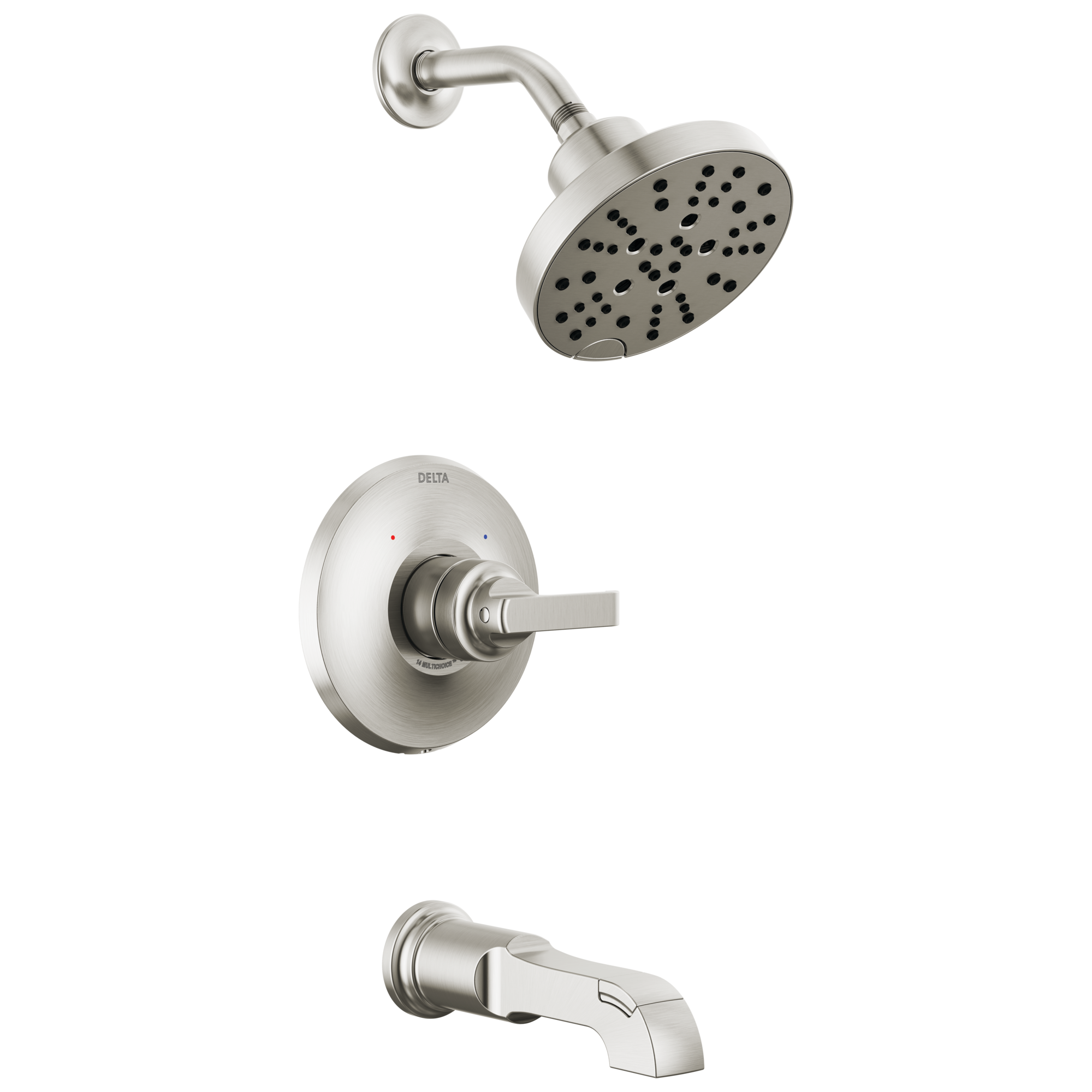 Delta Faucet Tetrae Monitor 14 Series Tub & Shower Trim - Lumicoat Stainless