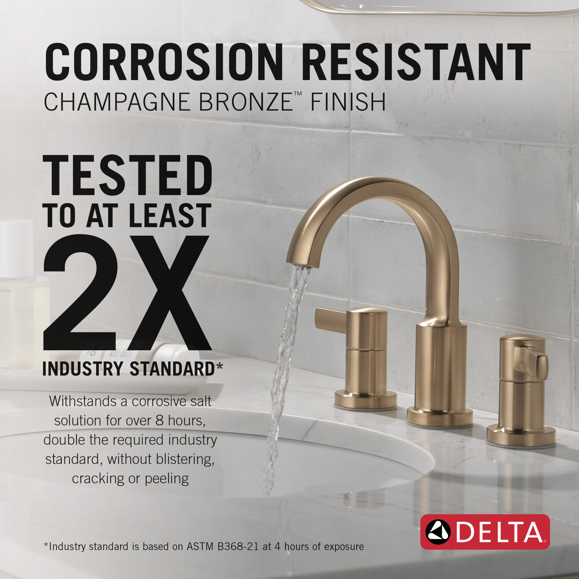 Two Handle Widespread Bathroom Faucet in Champagne Bronze 35855LF