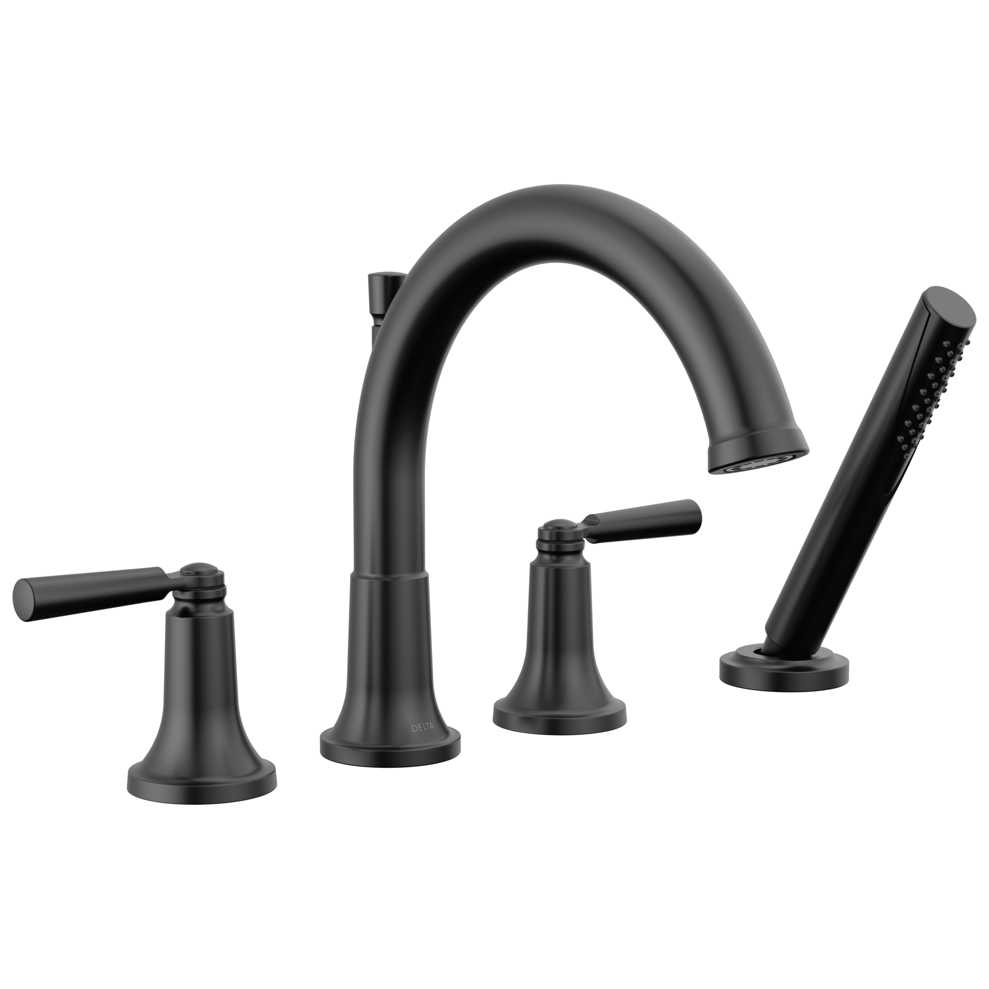 Delta Faucet Saylore Roman Tub Trim With Hand Shower - - Matte Black