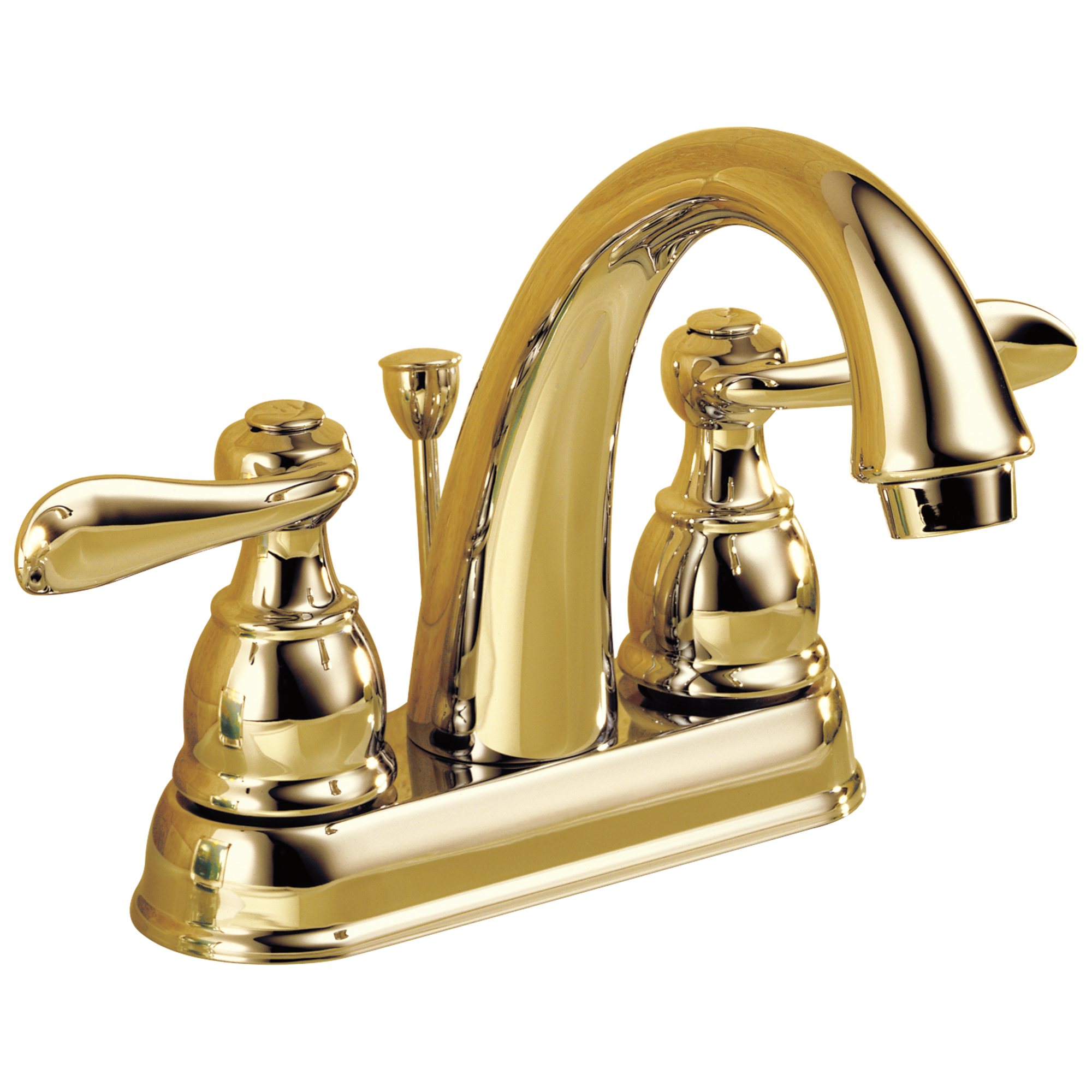Delta Windemere Waschtischarmatur – 2-Griff, Poliertes Messing | Wassersparend & ADA-konform