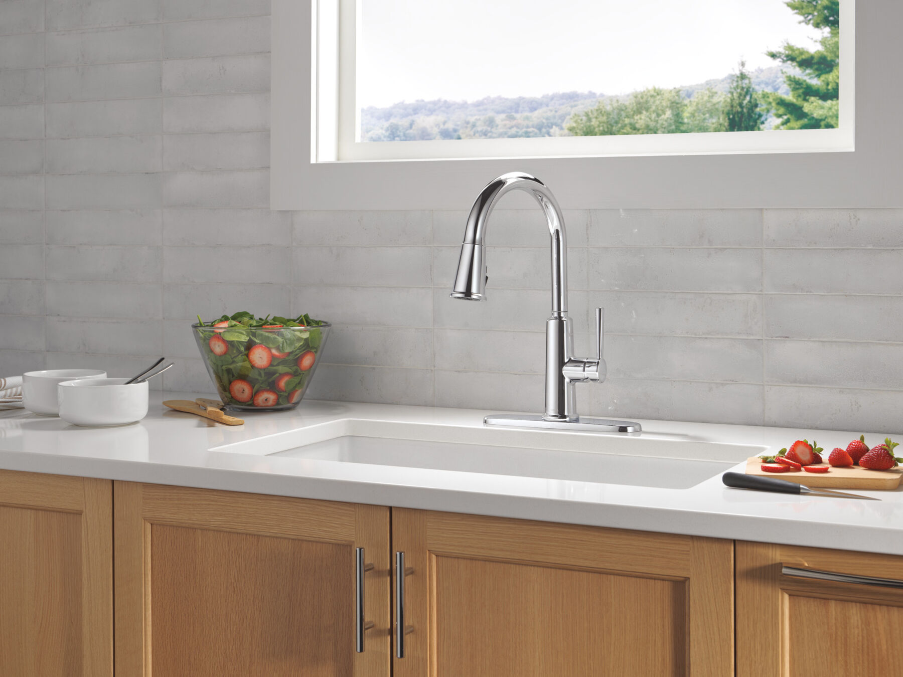 Pull-Down Kitchen 1 Handle with Soap Dispenser Bundle, image 2