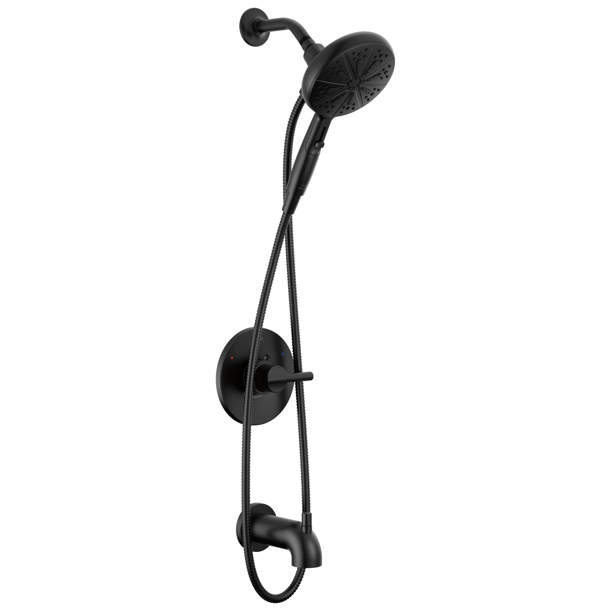 Delta Faucet Nicoli™ Tub and Shower Faucet - Monitor 14 Series - SureDock Hand Shower - 1.75 GPM in Matte Black
