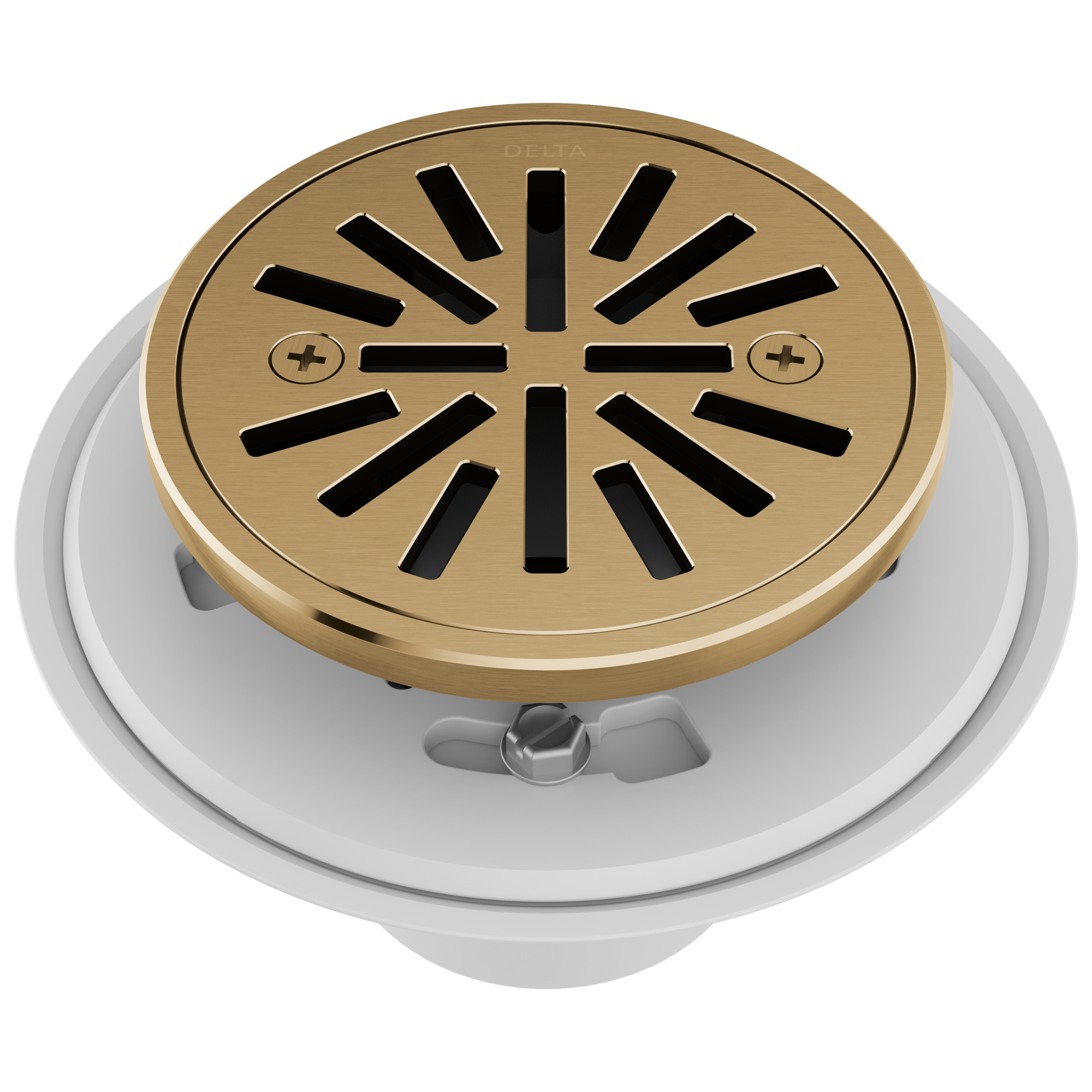 Delta Faucet 4" Round Shower Drain - Tile-In in Champagne Bronze