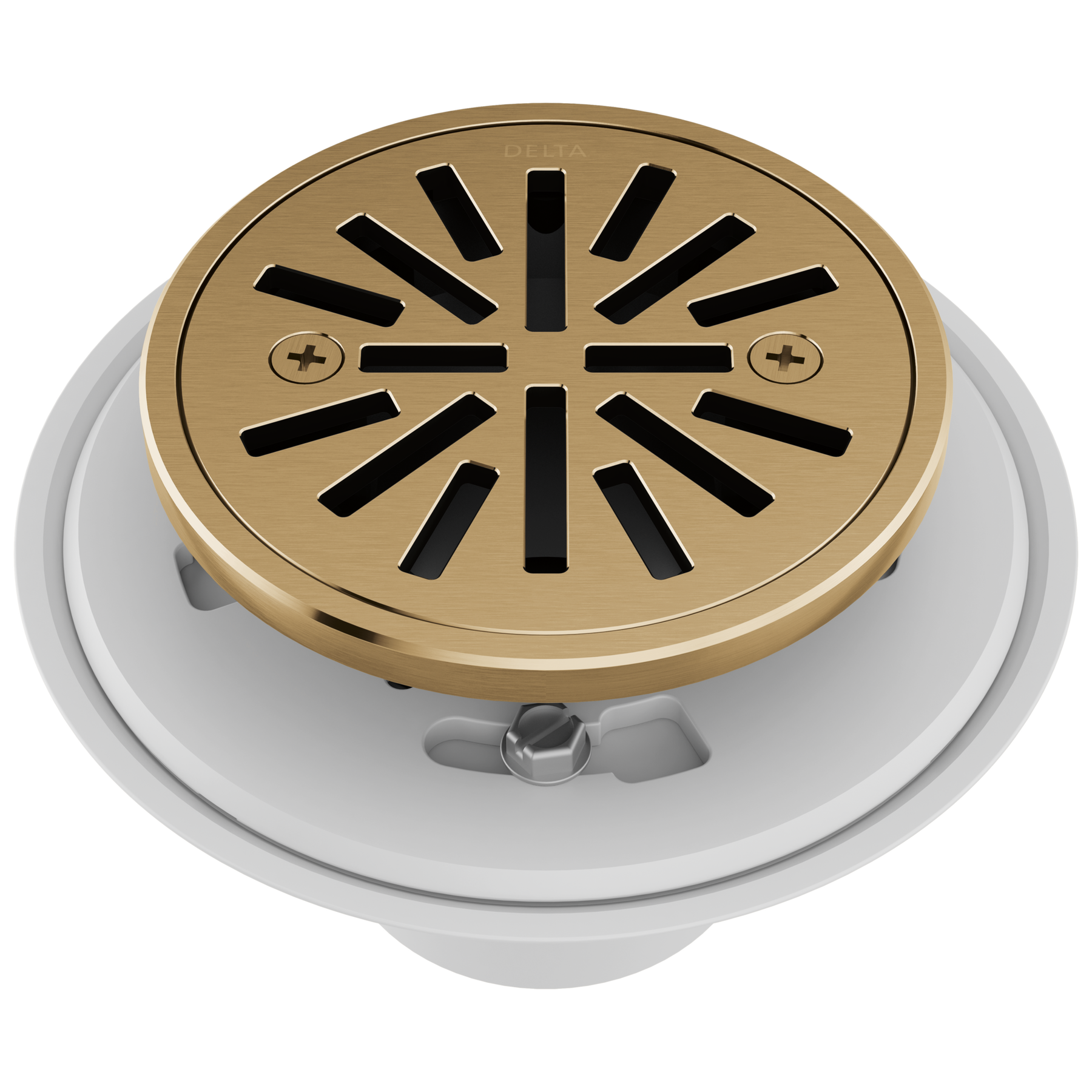 4" Tile-In Round Shower Drain in Champagne Bronze DT061411-CZ | Delta ...