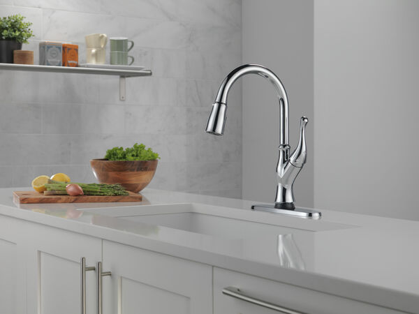 Single-Handle Pull-Down Kitchen Faucet with Touch2O® Technology in ...