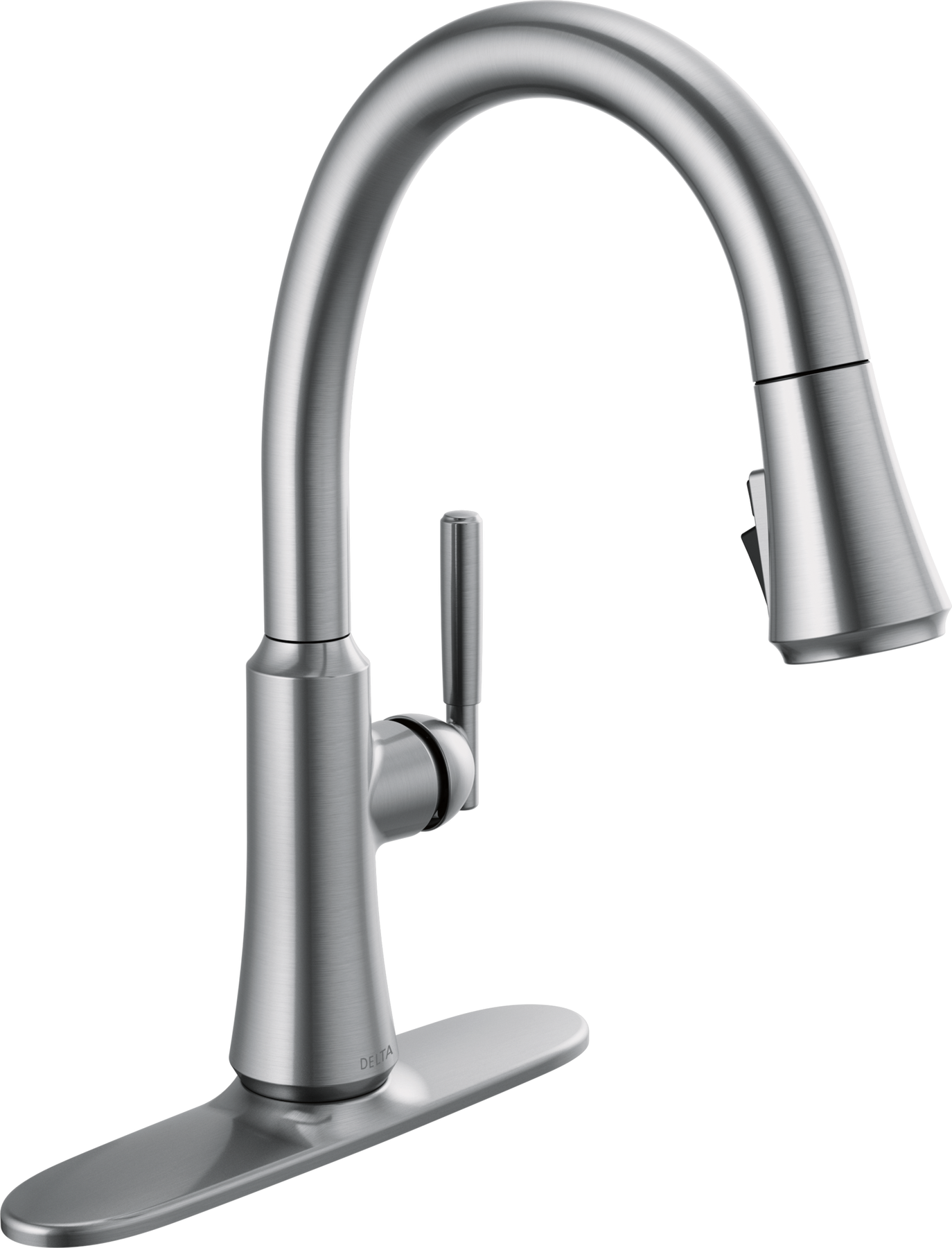 Single Handle Pull-Down Kitchen Faucet in Arctic Stainless 9179-AR