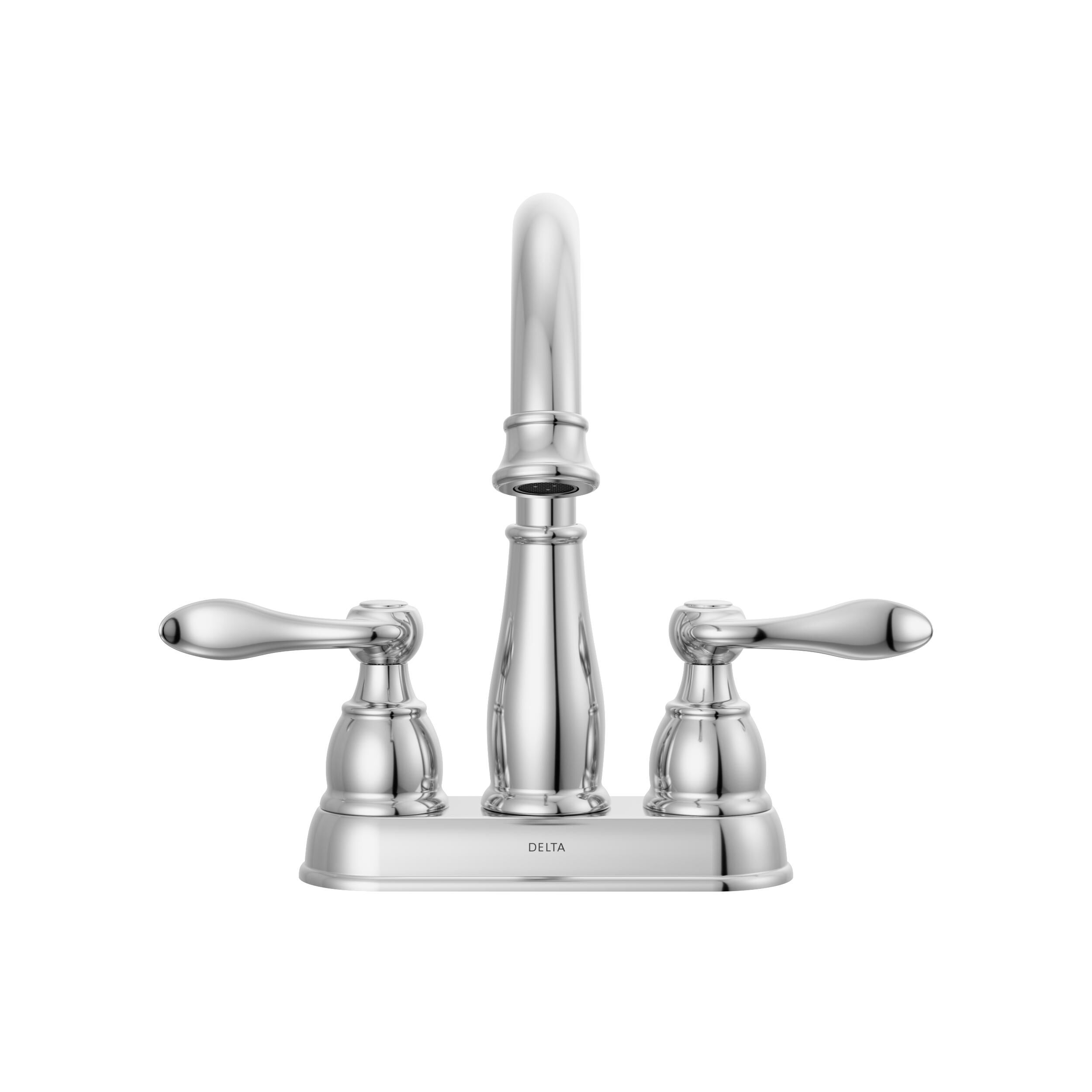 Two Handle Centerset Bathroom Faucet in Chrome 25896LF | Delta Faucet