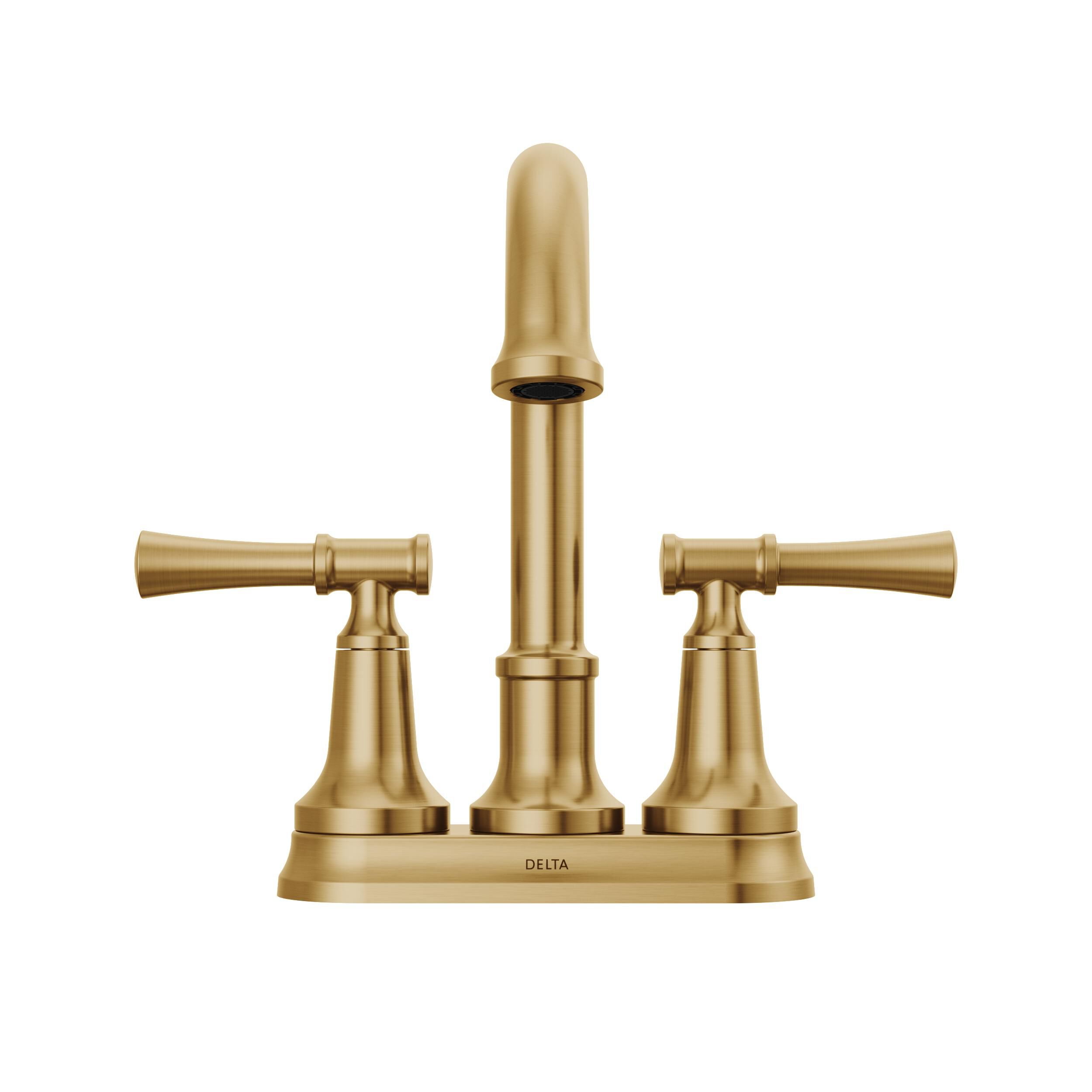 Two Handle Centerset Lavatory Faucet (Recertified) in Champagne