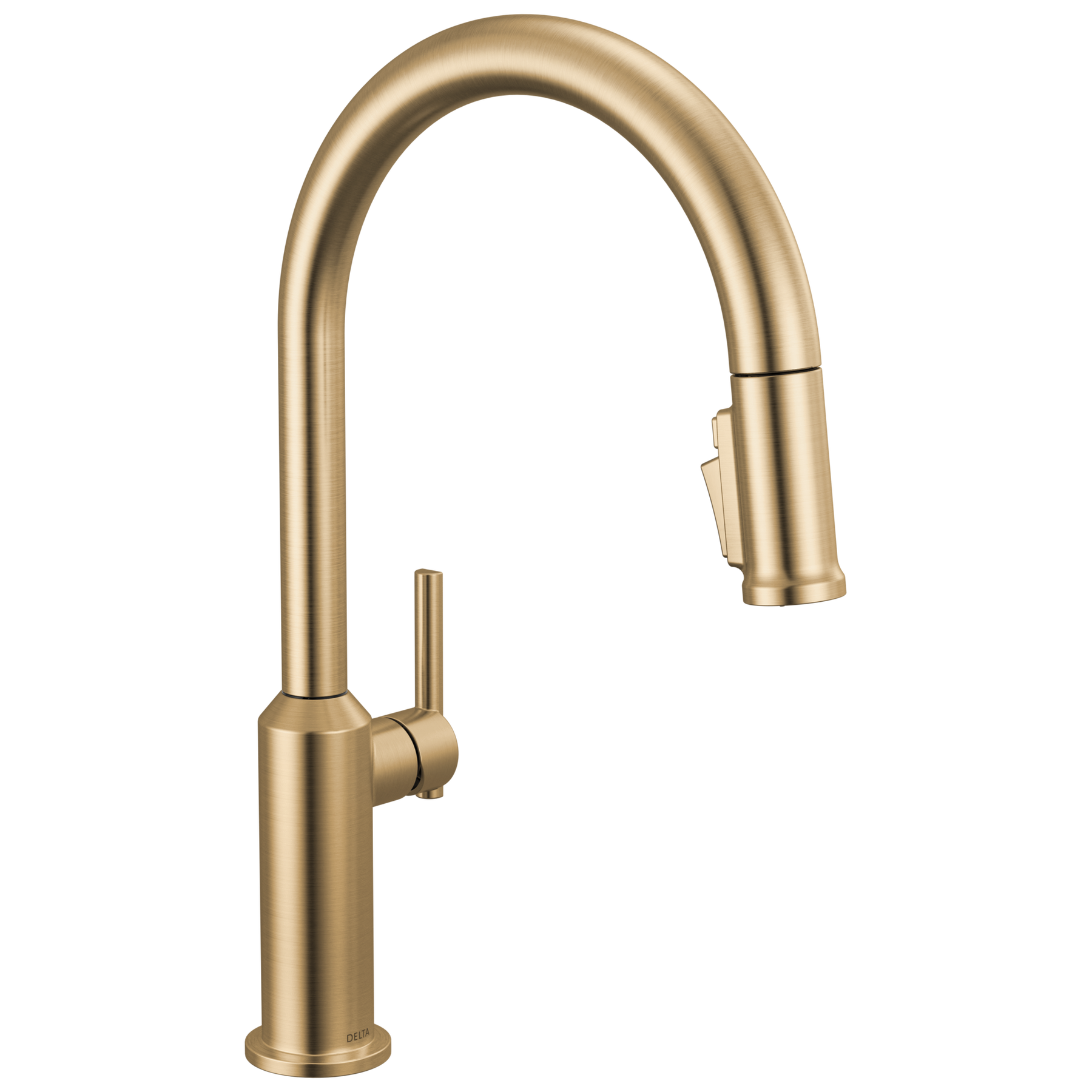 Single Handle Pull-Down Kitchen Faucet in Lumicoat® Champagne