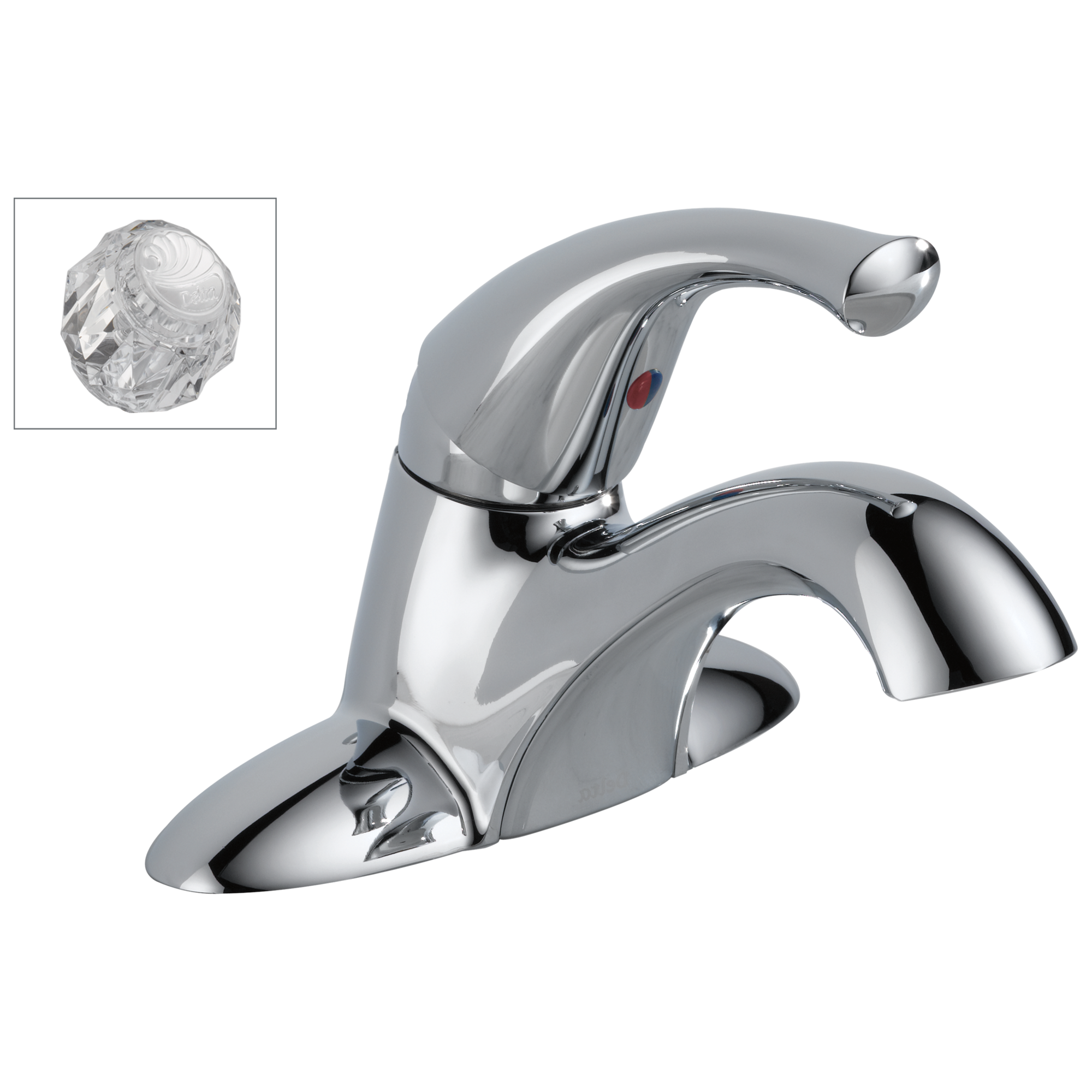 Delta Faucet Classic Single Handle Centerset Bathroom Faucet - Chrome