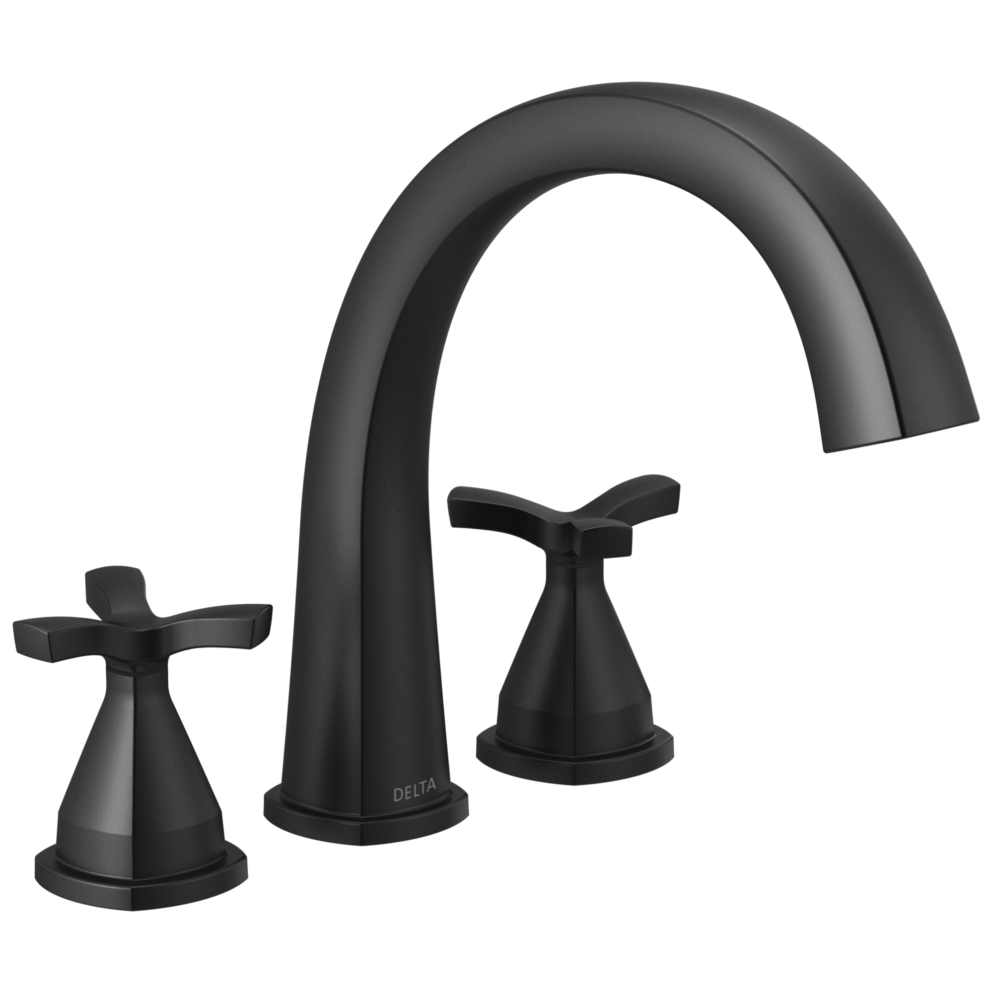 Delta Faucet Stryke Three Hole Roman Tub Trim - - Matte Black