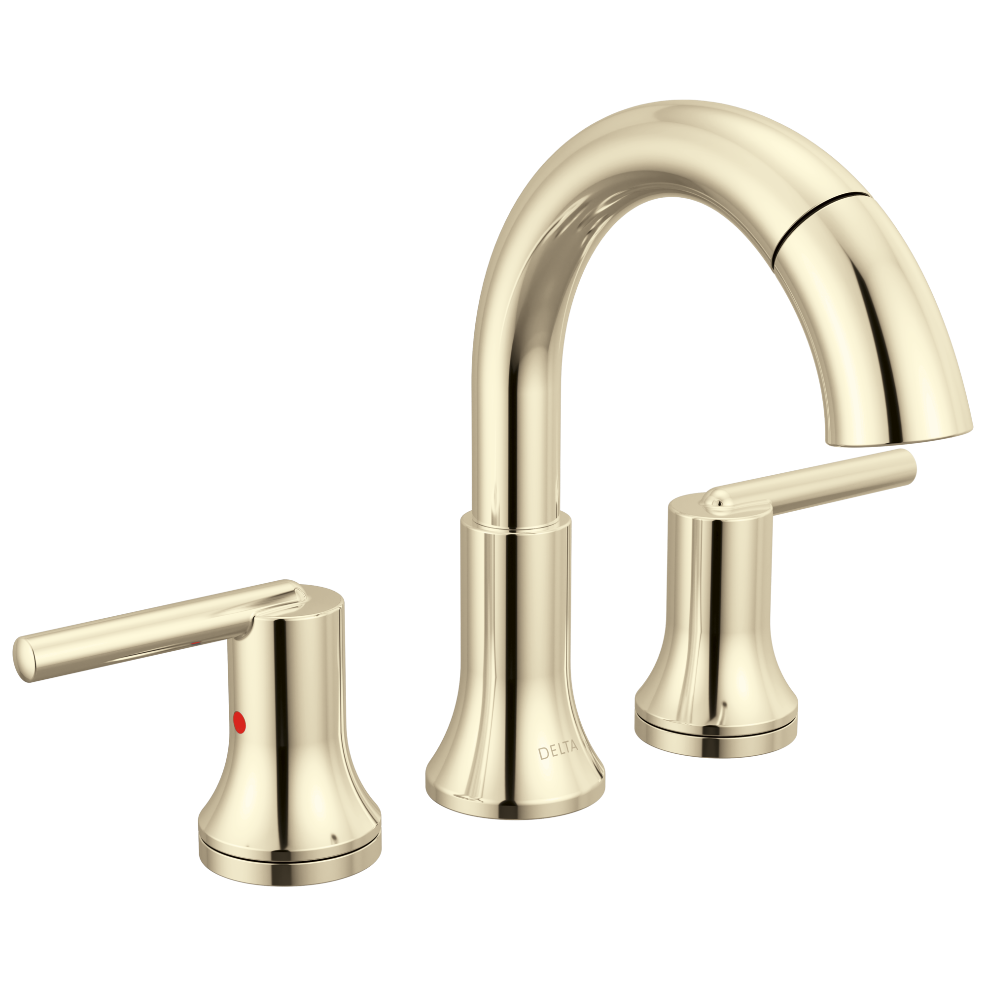 Delta Faucet Trinsic Two Handle Widespread Pull Down Bathroom - Polished Nickel