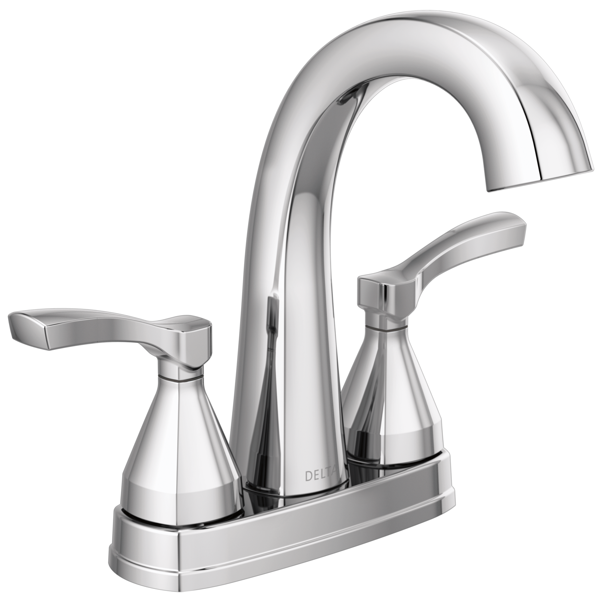 Delta Faucet Stryke Two Handle Centerset Bathroom Faucet - Lumicoat Chrome