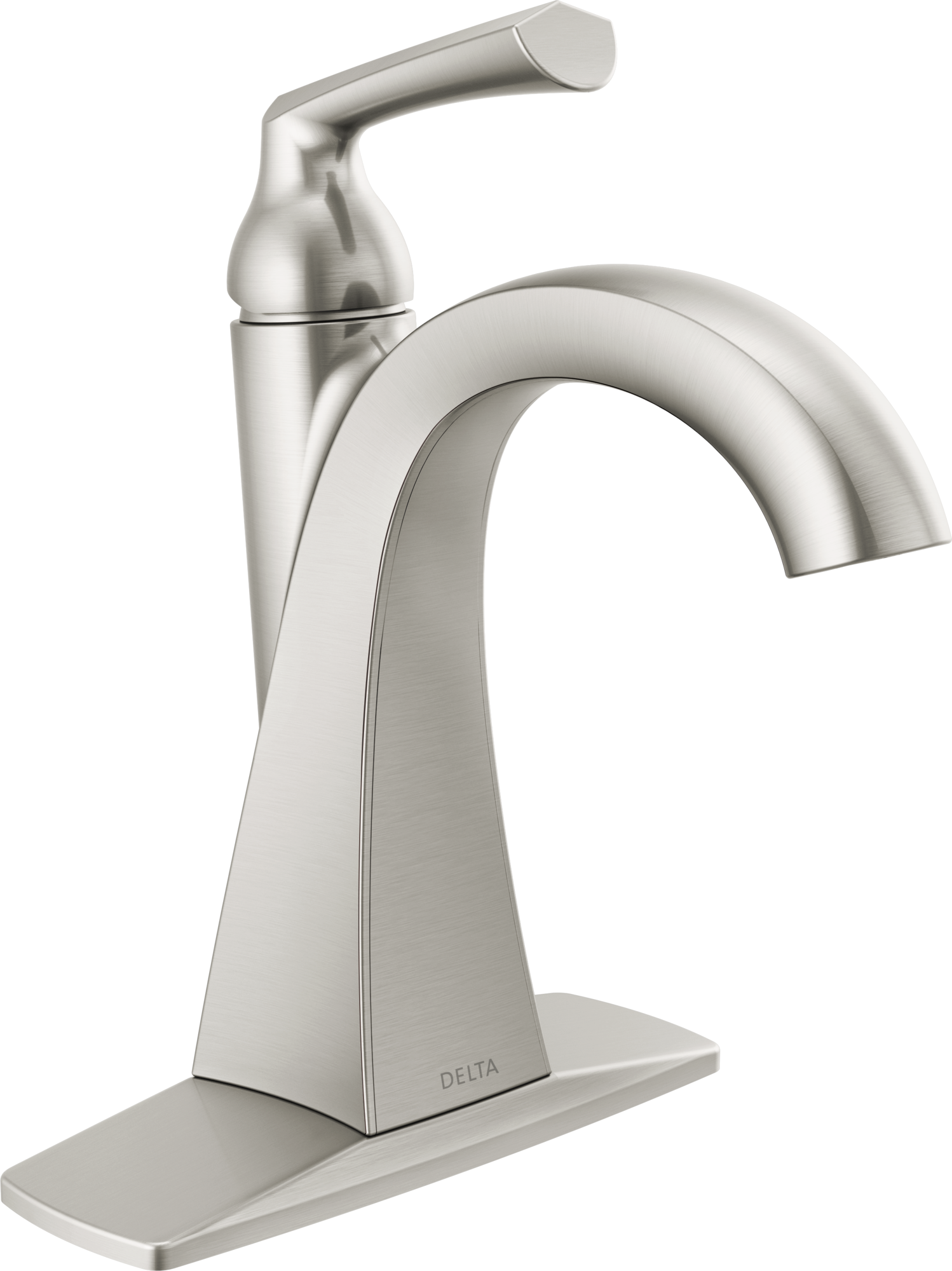Delta B510LF-SSPPU-ECO Centerset Single-Handle Bathroom Faucet in Brushed Nickel 