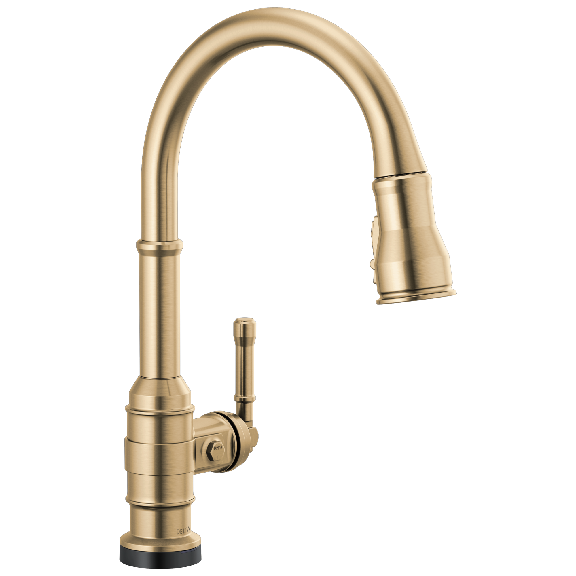 BroderickE Touch2O Technology Kitchen Faucet with Touchless Technology - Champagne Bronze
