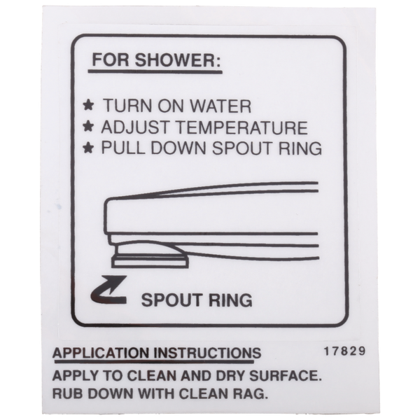 Decal Tub Spout Pull Down Diverter Rp17829 Delta Faucet