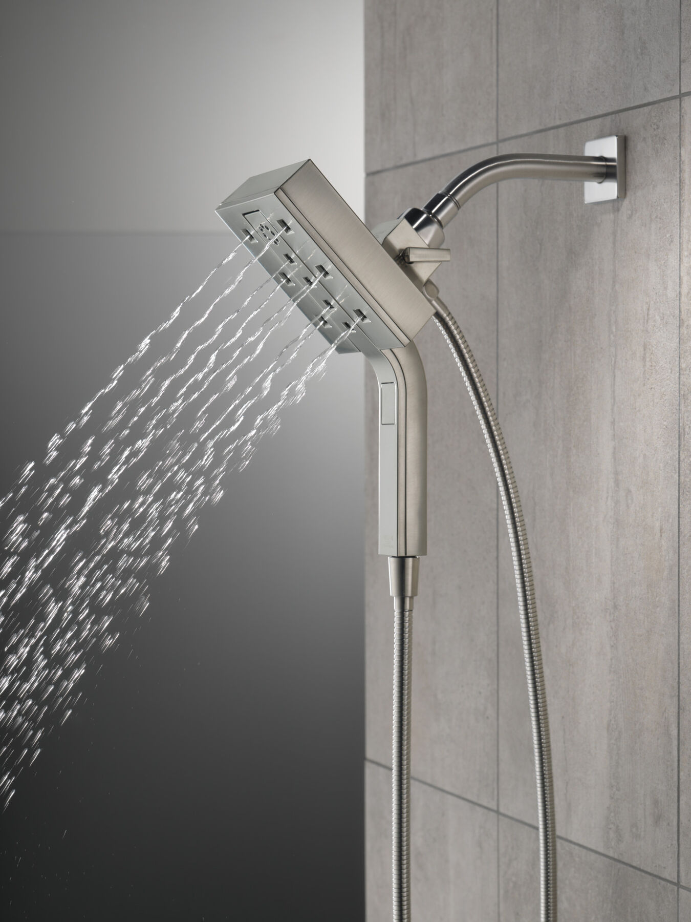 H<sub>2</sub>Okinetic&reg; In2ition&reg; 4-Setting Two-in-One Shower