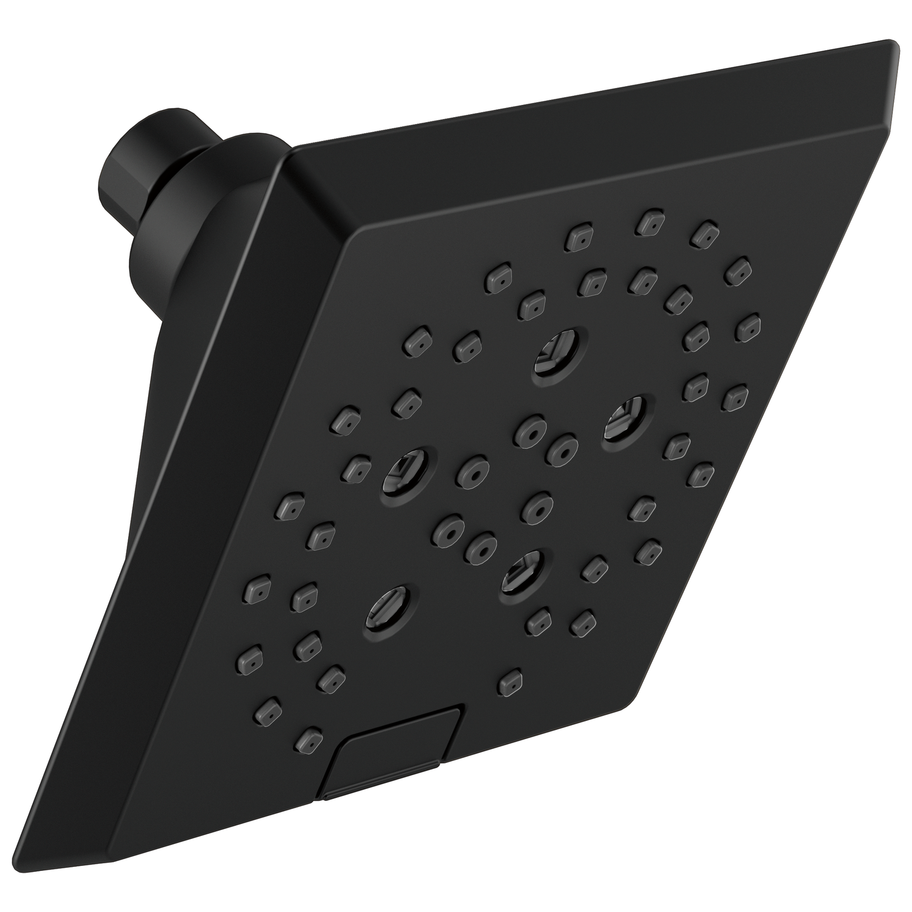 H<sub>2</sub>Okinetic&reg; 5-Setting Angular Modern Raincan Shower Head (Recertified)