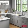 32&rdquo; Granite Composite Workstation Kitchen Sink Undermount Single Bowl with WorkFlow&trade; Ledge and Accessories in Dark Grey