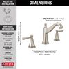 Two Handle Widespread Bathroom Faucet