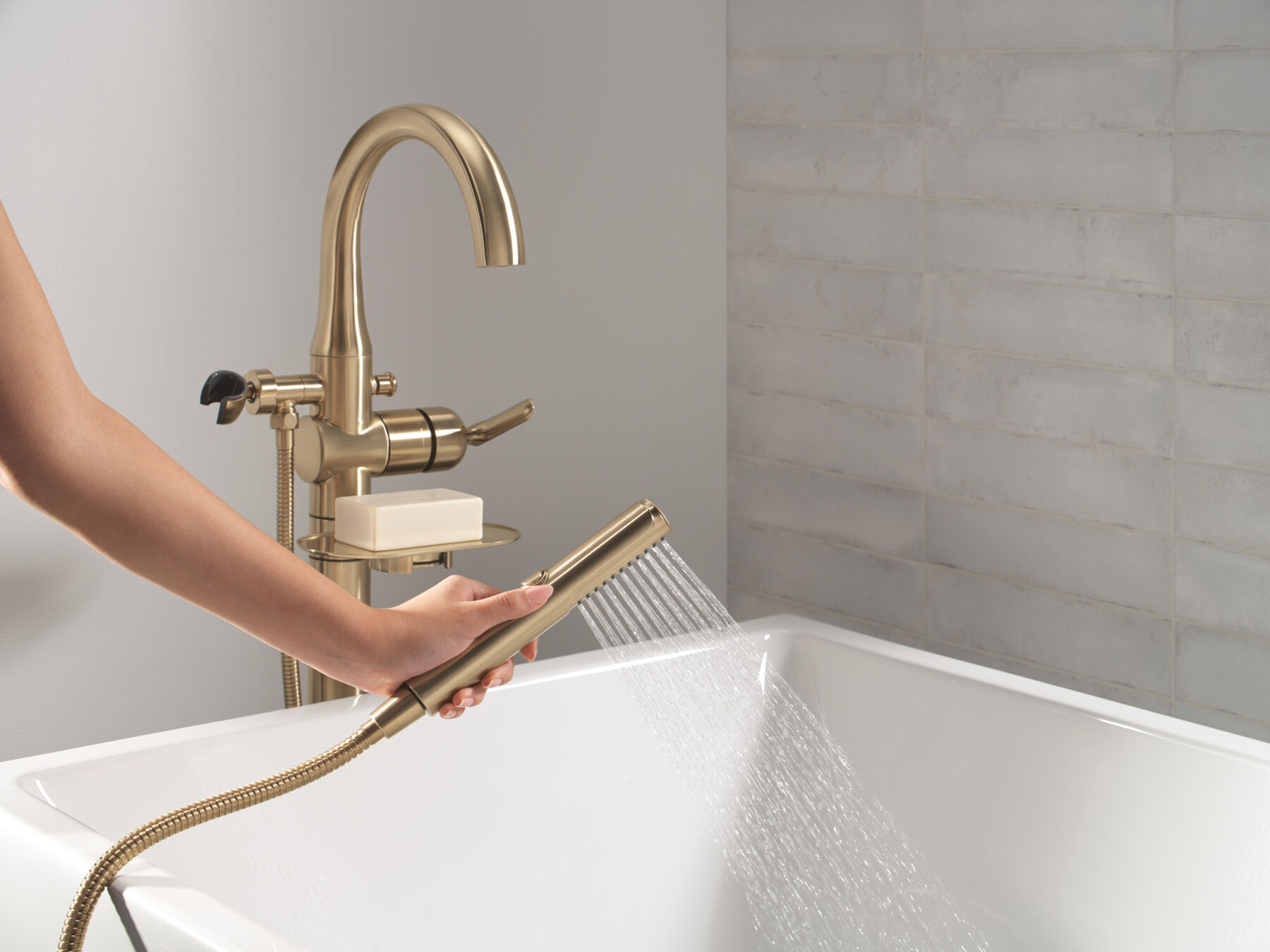 Floor Mount Tub Filler Trim