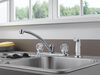 Two Handle Kitchen Faucet with Spray