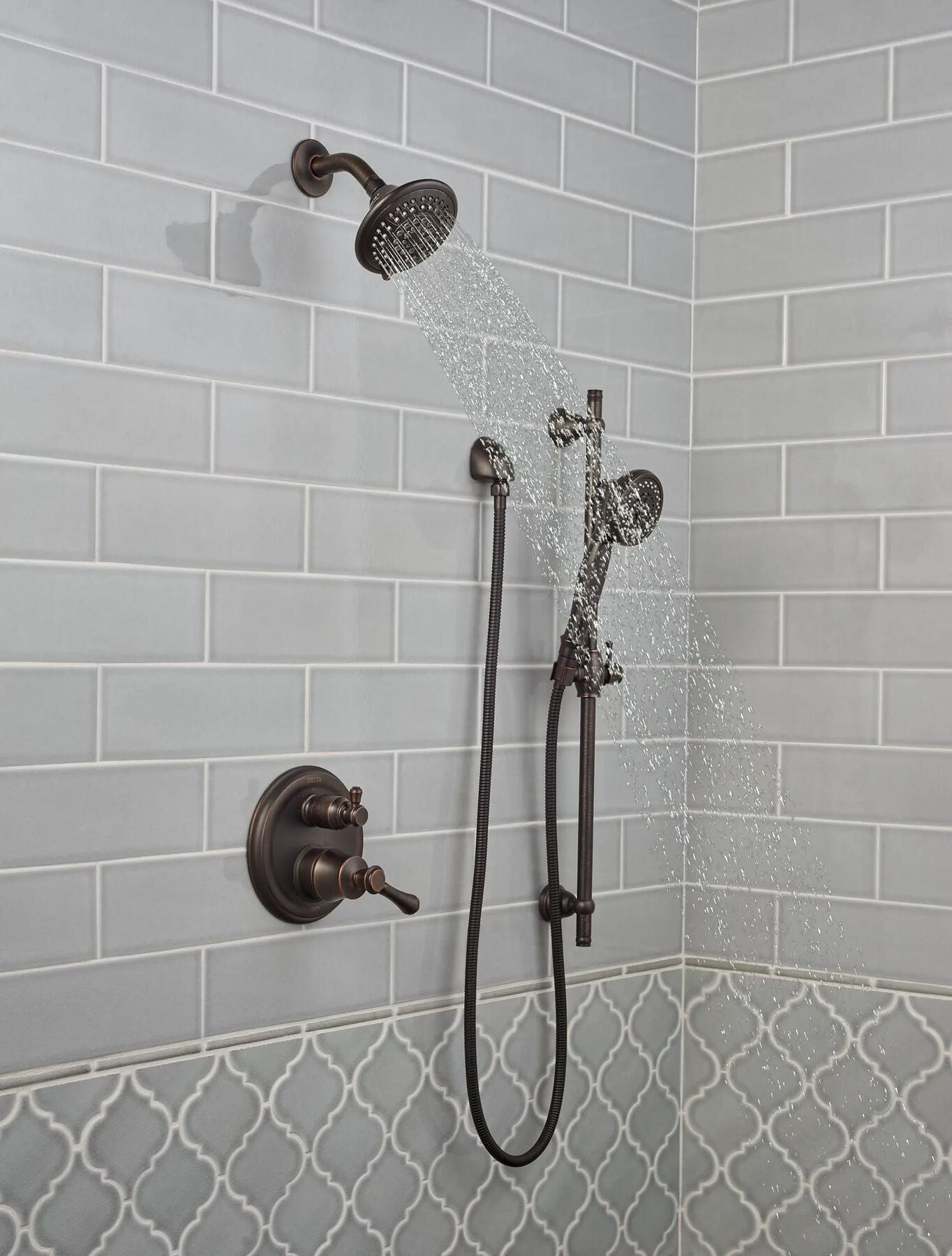 Premium 3-Setting Slide Bar Hand Shower