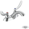 Two Handle Centerset Lavatory Faucet with Grid Strainer