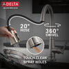 Single Handle Pull-Down Kitchen Faucet with Soap Dispenser and ShieldSpray Technology (Recertified)
