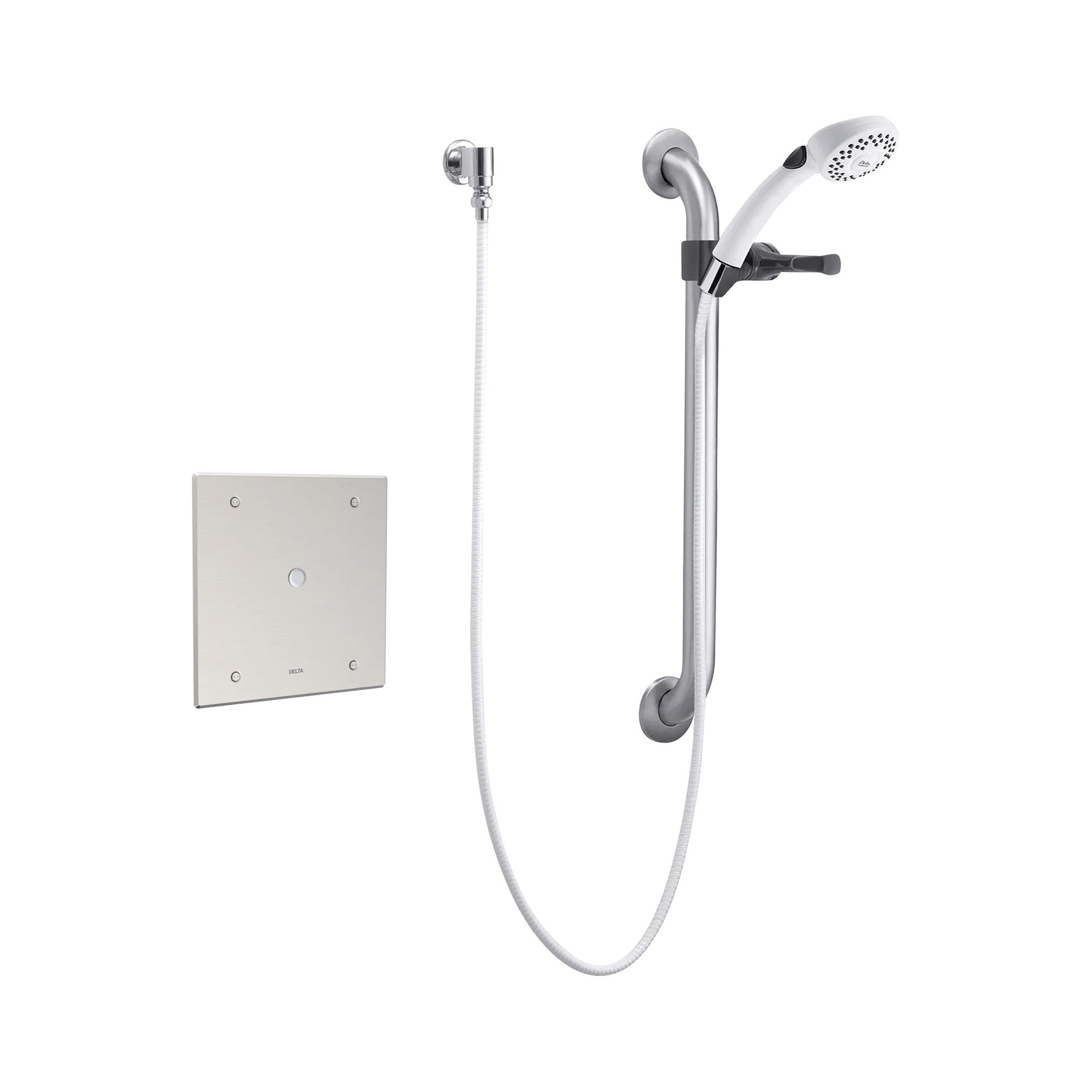 Electronic Shower Trim with Push Button Activator- Hardwire