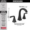 Two Handle Widespread Bathroom Faucet (Recertified)